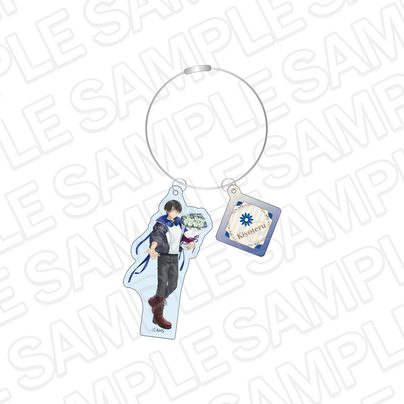 AHSキャラクターズ ワイヤーキーホルダー 氷山キヨテル flower ver. - 公式商品画像 | AniSmile