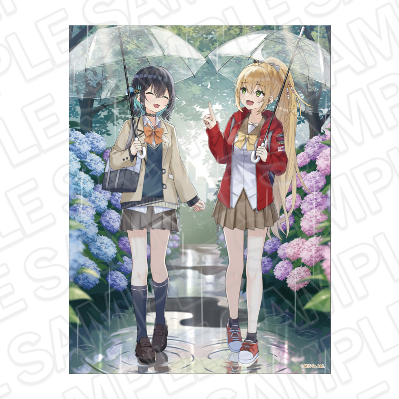AHSキャラクターズ キャンバスプレート 弦巻マキ&宮舞モカ rain ver. - 公式商品画像 | AniSmile