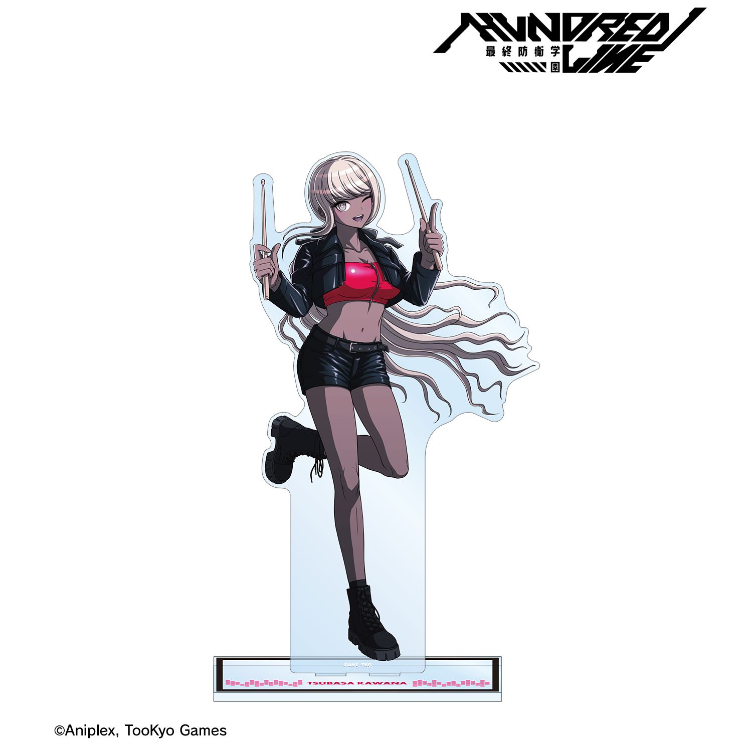 HUNDRED LINE -最終防衛学園- 描き下ろし 川奈つばさ ロックバンドver. 特大アクリルスタンド 画像 2 | AniSmile