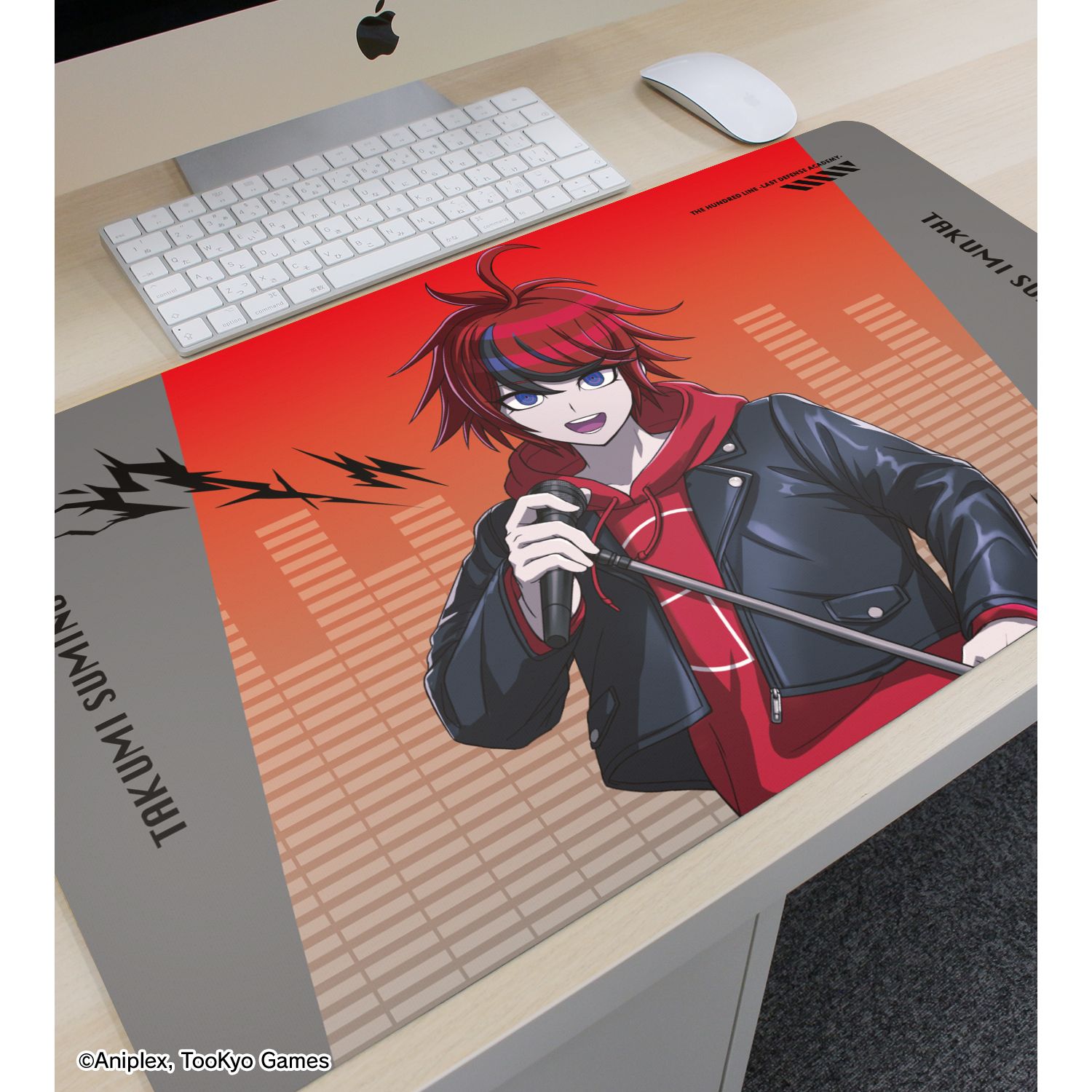HUNDRED LINE -最終防衛学園- 描き下ろし 澄野拓海 ロックバンドver. マルチデスクマット 画像 3 | AniSmile