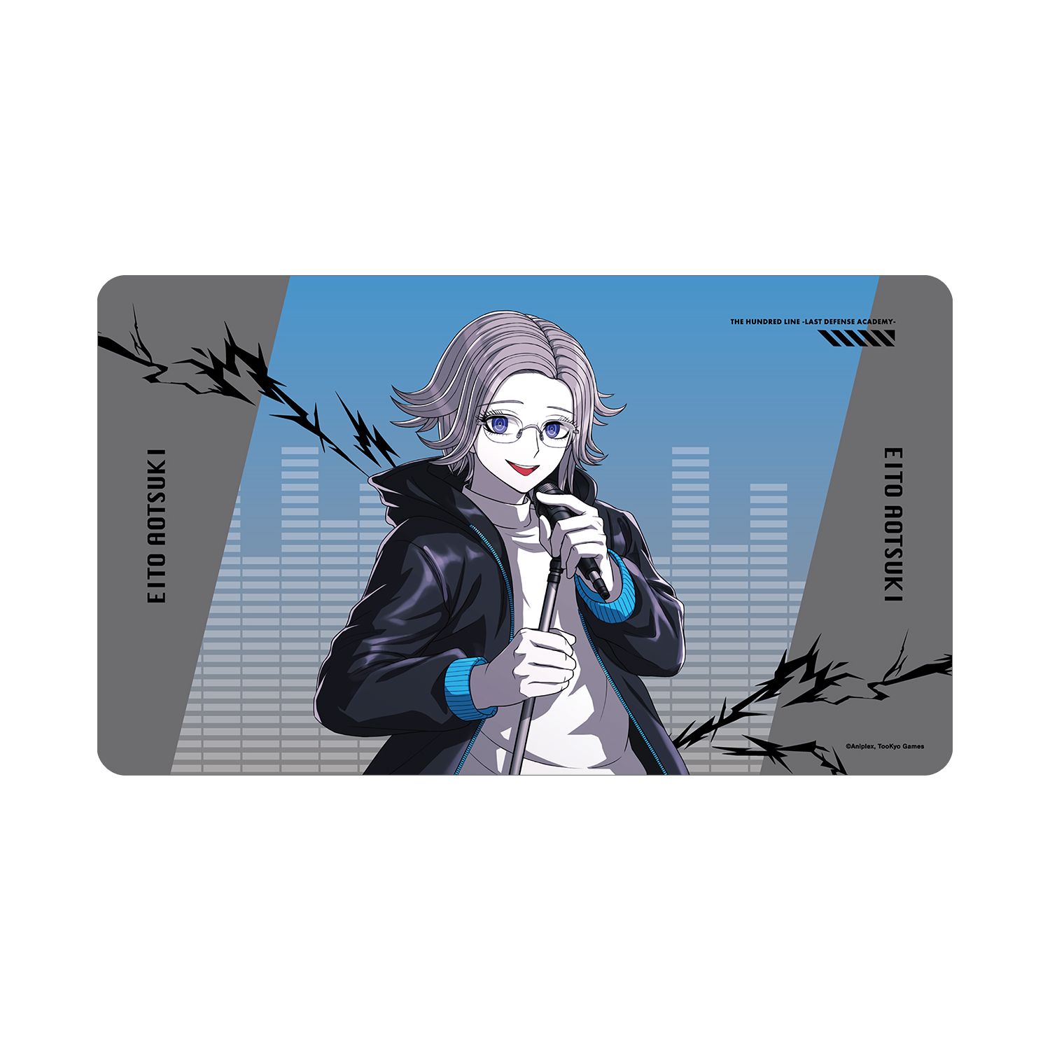 HUNDRED LINE -最終防衛学園- 描き下ろし 蒼月衛人 ロックバンドver. マルチデスクマット - 公式商品画像 | AniSmile