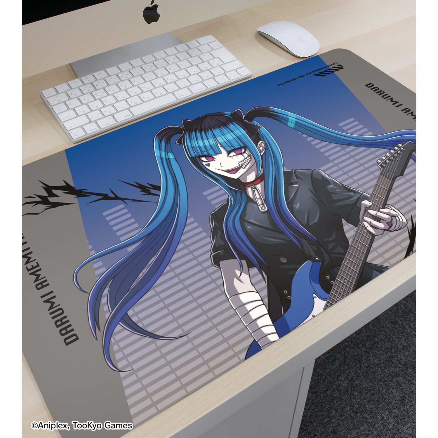 HUNDRED LINE -最終防衛学園- 描き下ろし 飴宮怠美 ロックバンドver. マルチデスクマット 画像 3 | AniSmile