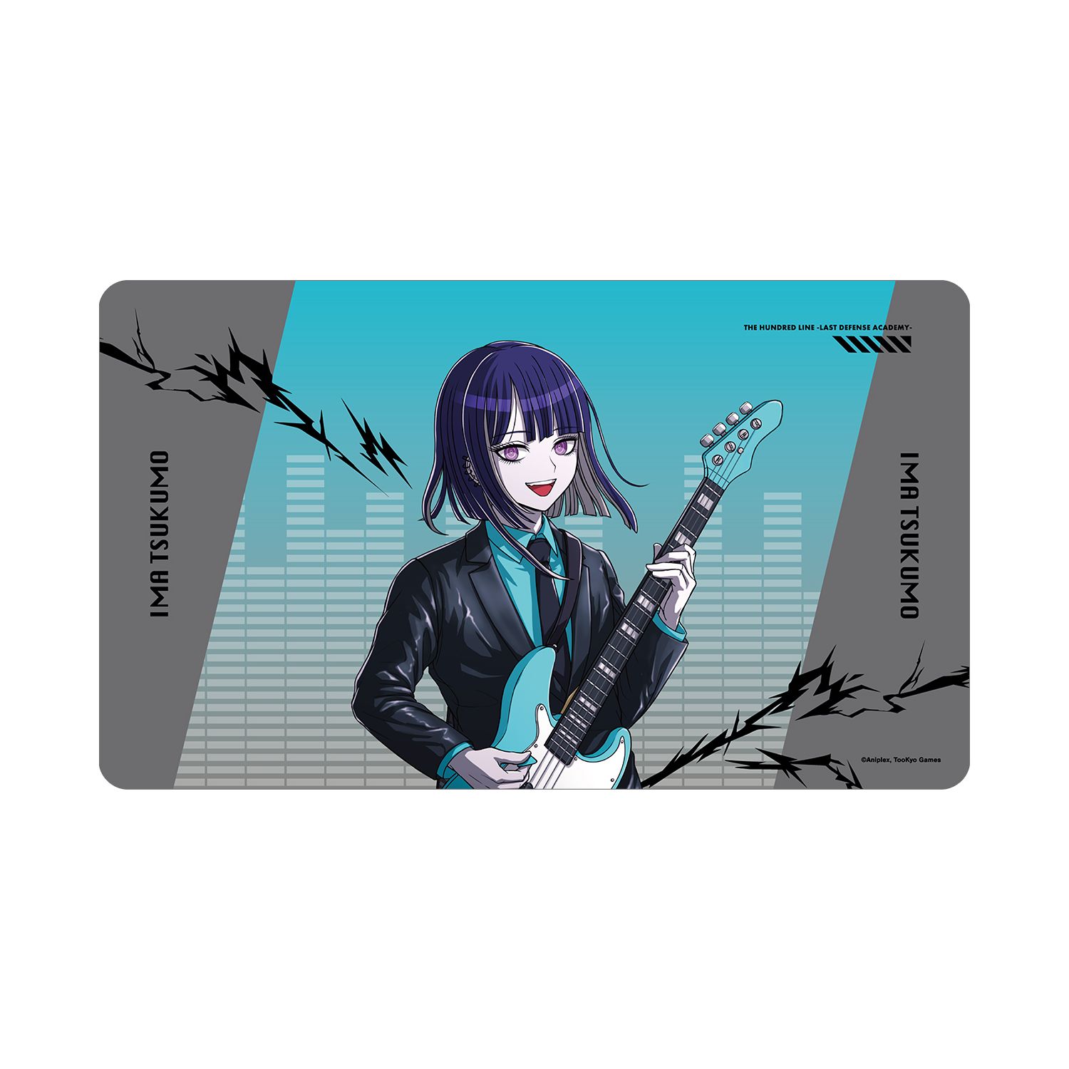 HUNDRED LINE -最終防衛学園- 描き下ろし 九十九今馬 ロックバンドver. マルチデスクマット - 公式商品画像 | AniSmile