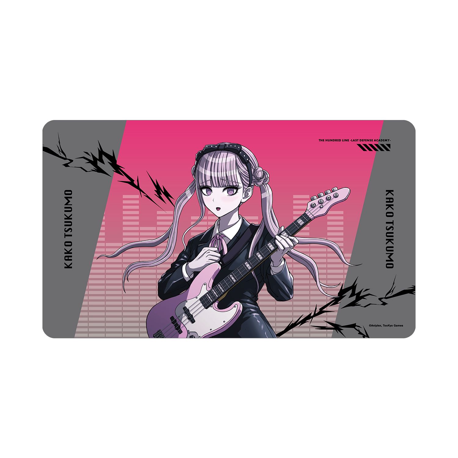 HUNDRED LINE -最終防衛学園- 描き下ろし 九十九過子 ロックバンドver. マルチデスクマット - 公式商品画像 | AniSmile