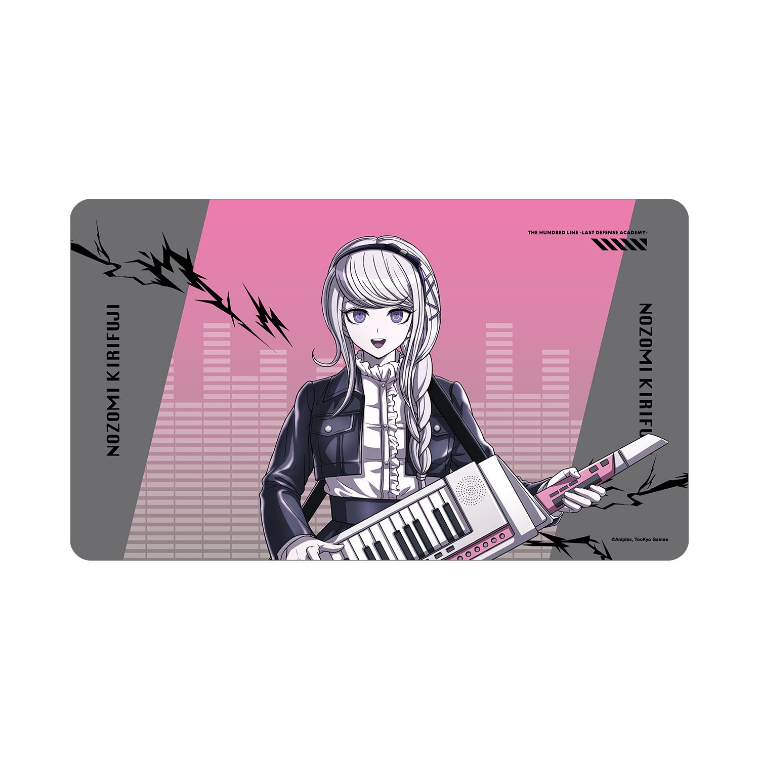 HUNDRED LINE -最終防衛学園- 描き下ろし 霧藤希 ロックバンドver. マルチデスクマット - 公式商品画像 | AniSmile