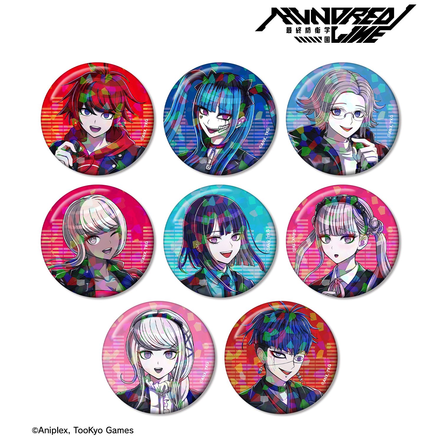 HUNDRED LINE -最終防衛学園- 描き下ろし ロックバンドver. トレーディングホログラム缶バッジ(単位/単品) 画像 3 | AniSmile