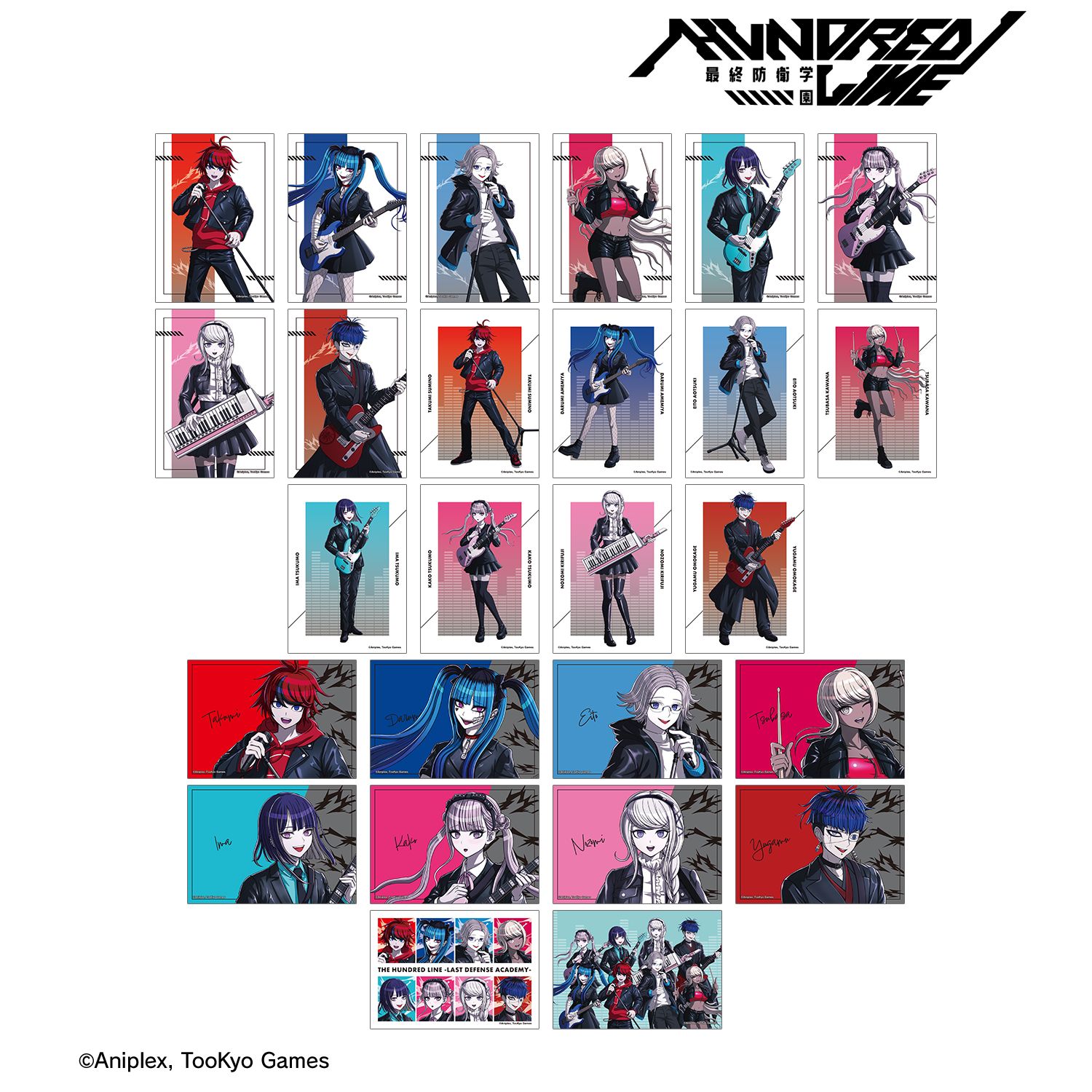HUNDRED LINE -最終防衛学園- 描き下ろし ロックバンドver. トレーディングブロマイド(単位/単品) 画像 3 | AniSmile