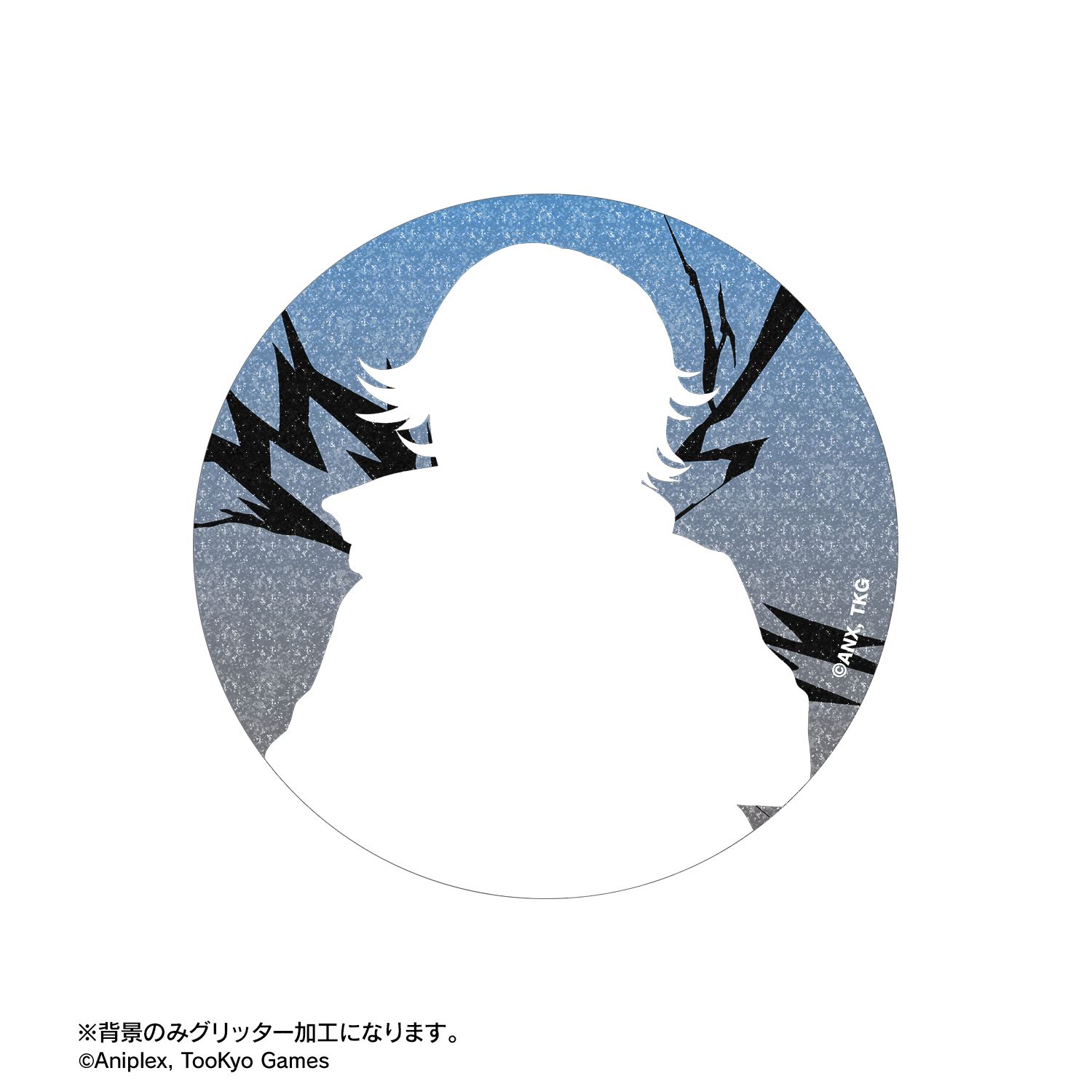 HUNDRED LINE -最終防衛学園- 描き下ろし 蒼月衛人 ロックバンドver. 75mmグリッター缶バッジ 画像 2 | AniSmile