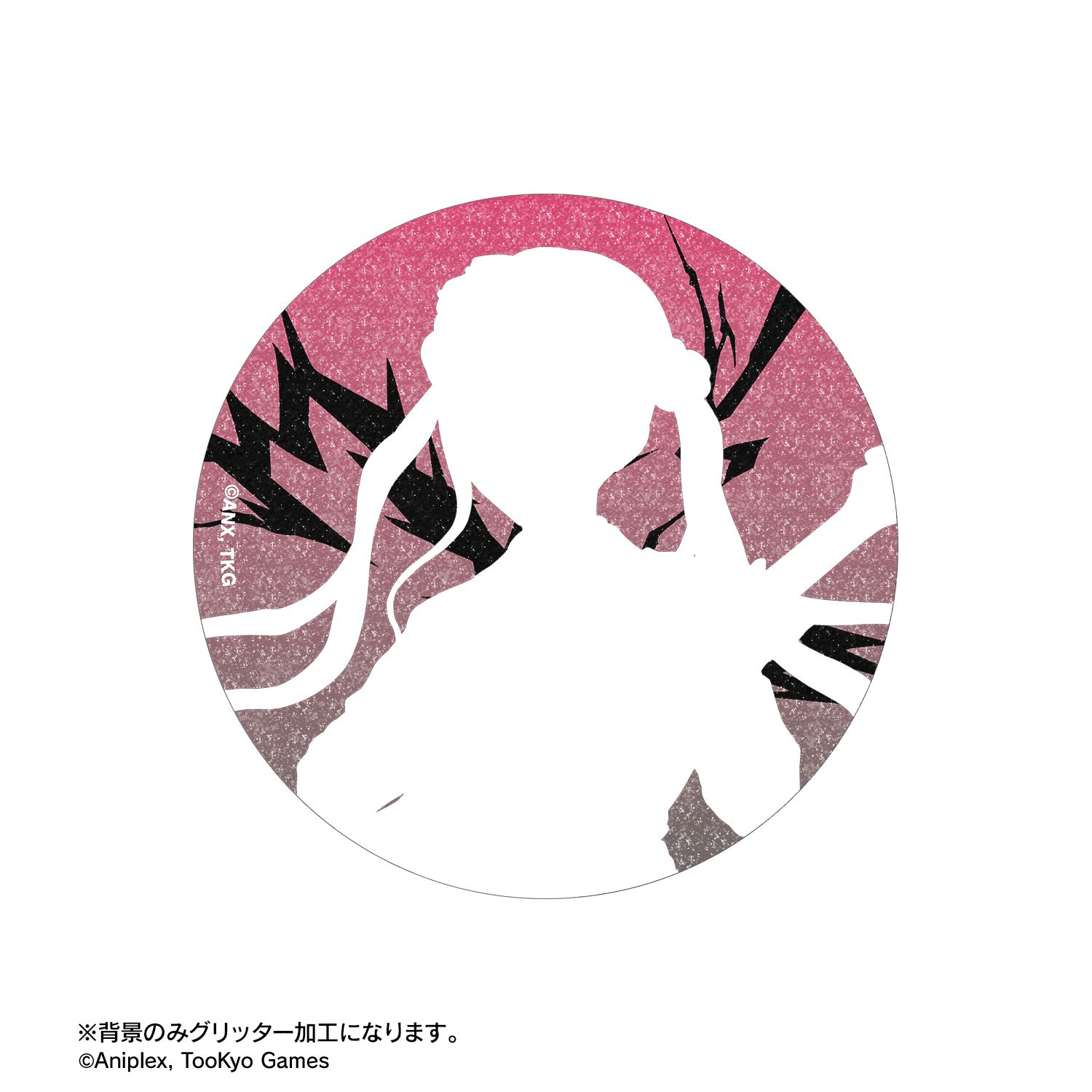 HUNDRED LINE -最終防衛学園- 描き下ろし 九十九過子 ロックバンドver. 75mmグリッター缶バッジ 画像 2 | AniSmile