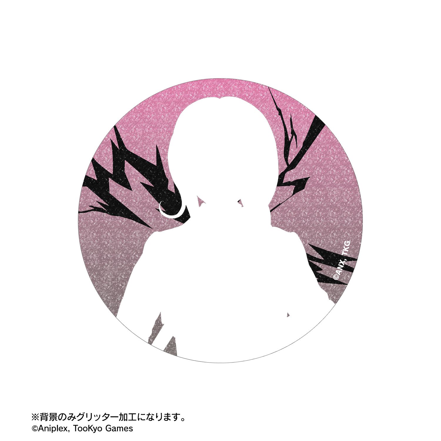 HUNDRED LINE -最終防衛学園- 描き下ろし 霧藤希 ロックバンドver. 75mmグリッター缶バッジ 画像 2 | AniSmile
