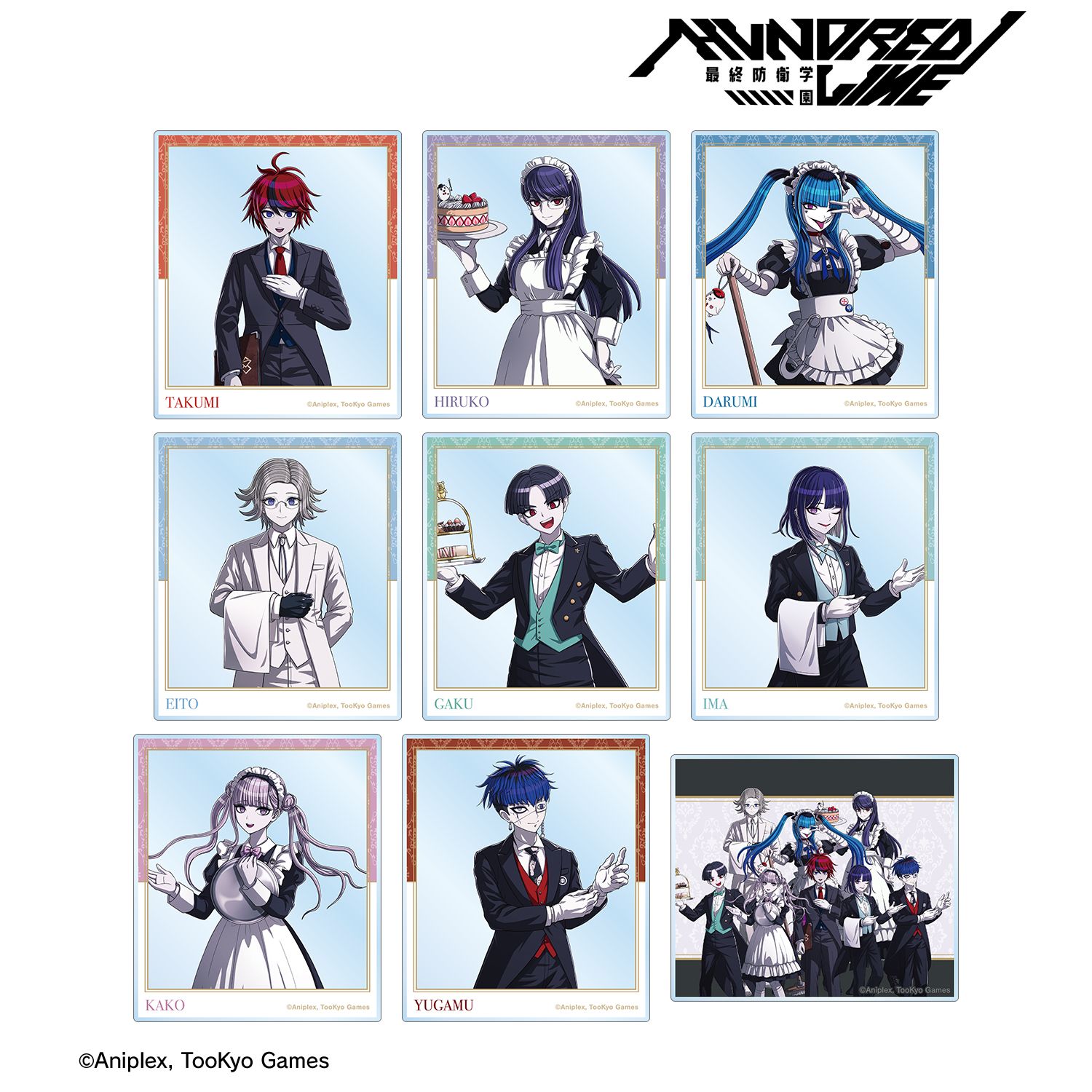 HUNDRED LINE -最終防衛学園- 描き下ろし メイド&執事ver. トレーディングアクリルカード(単位/単品) 画像 3 | AniSmile