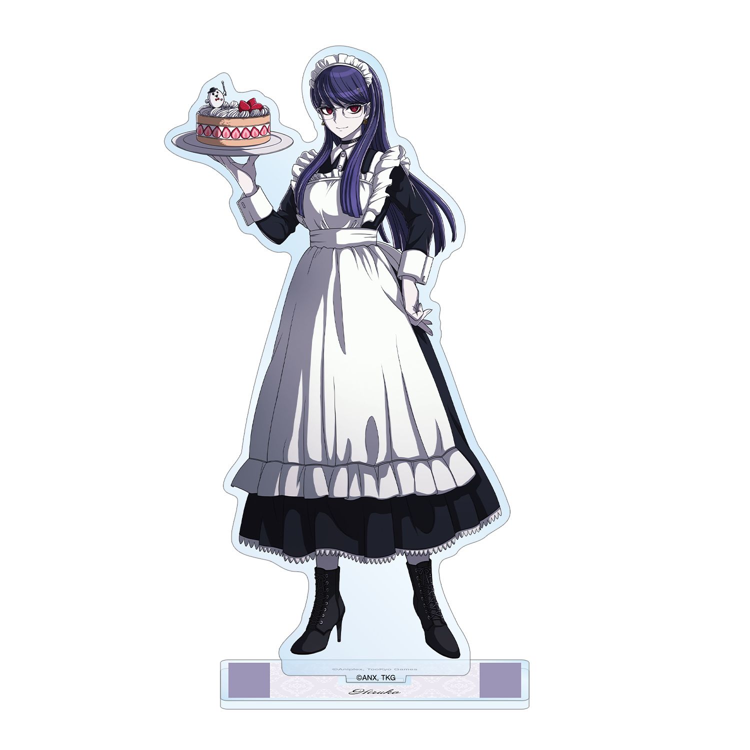 HUNDRED LINE -最終防衛学園- 描き下ろし 雫原比留子 メイドver. BIGアクリルスタンド - 公式商品画像 | AniSmile