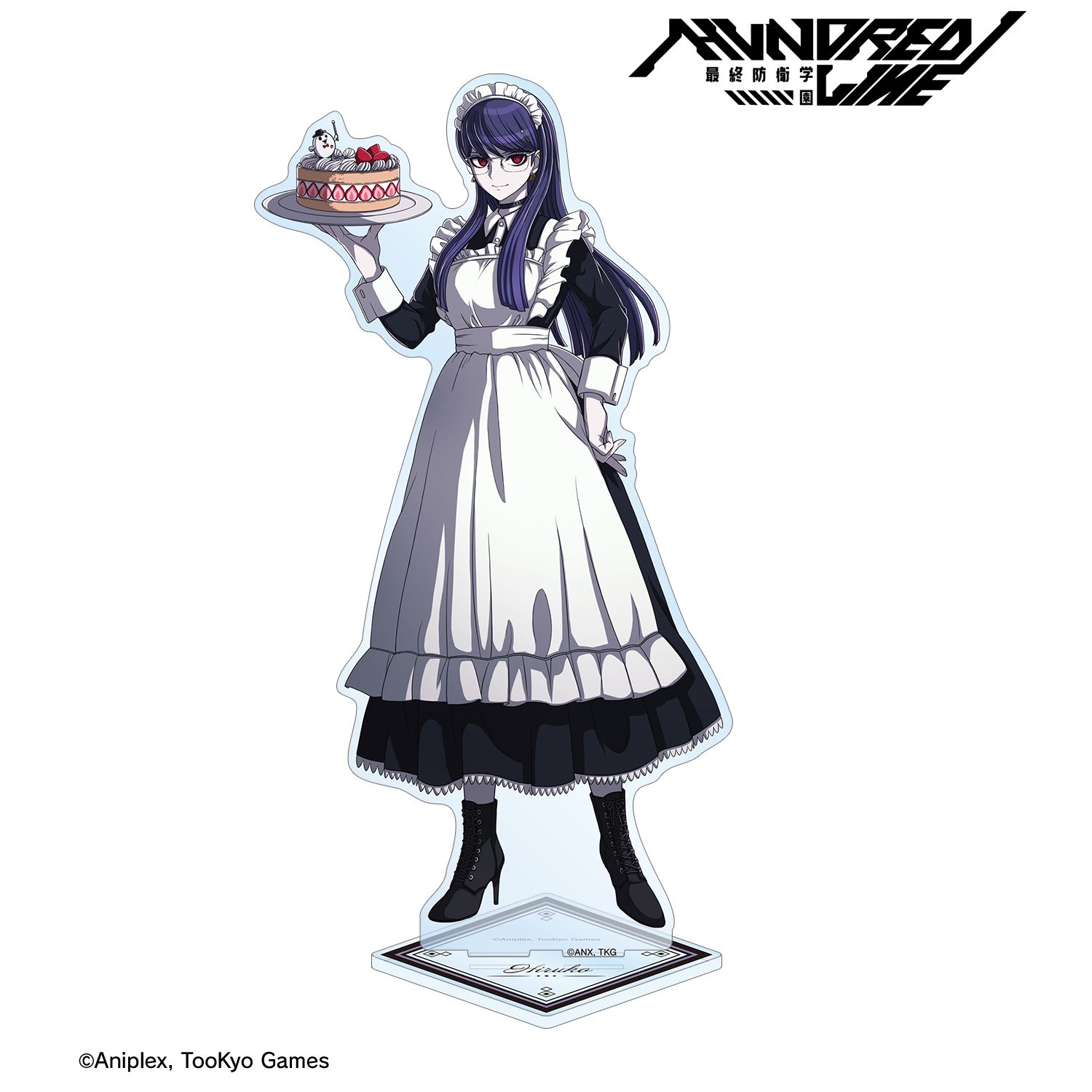 HUNDRED LINE -最終防衛学園- 描き下ろし 雫原比留子 メイドver. 特大アクリルスタンド 画像 2 | AniSmile