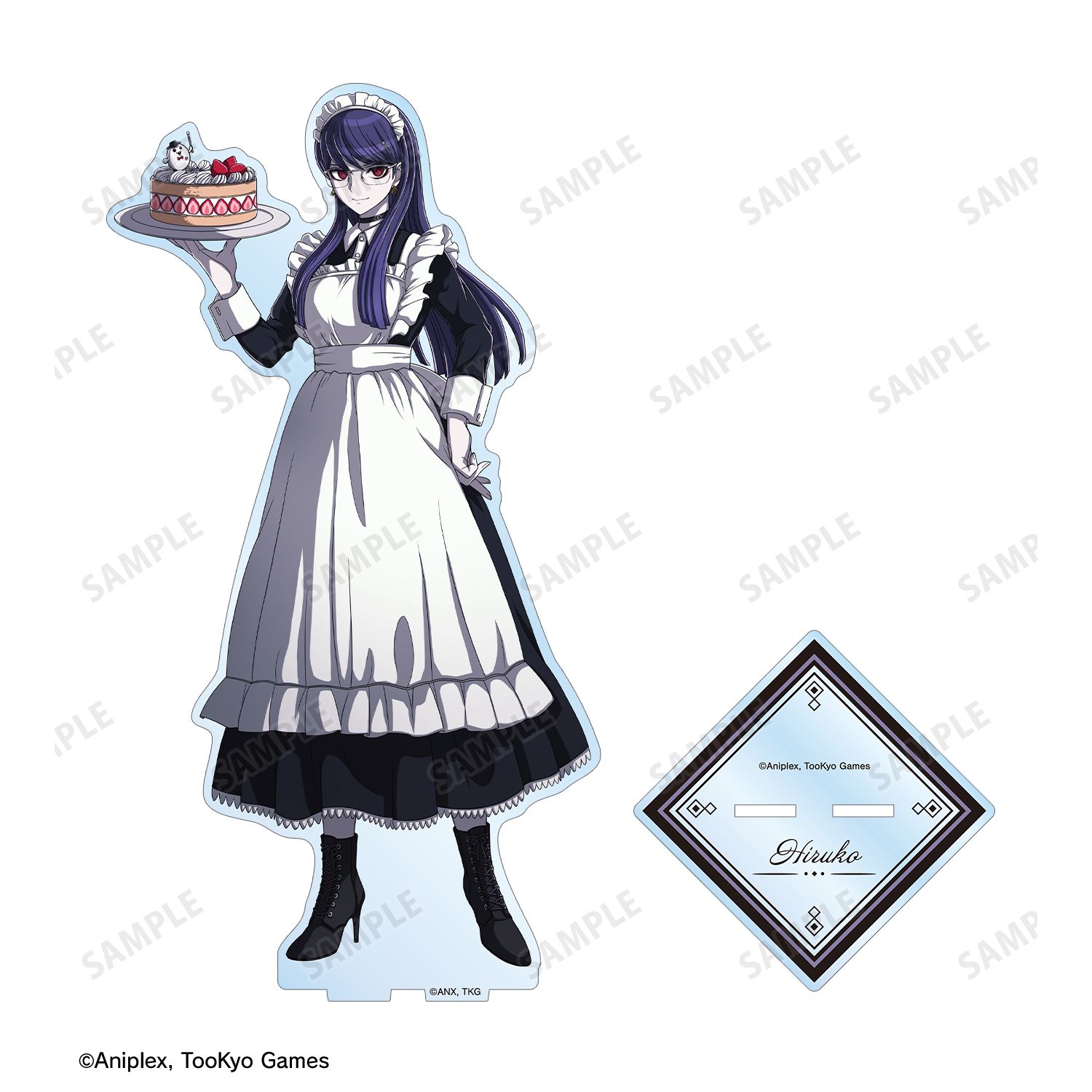 HUNDRED LINE -最終防衛学園- 描き下ろし 雫原比留子 メイドver. 特大アクリルスタンド 画像 3 | AniSmile