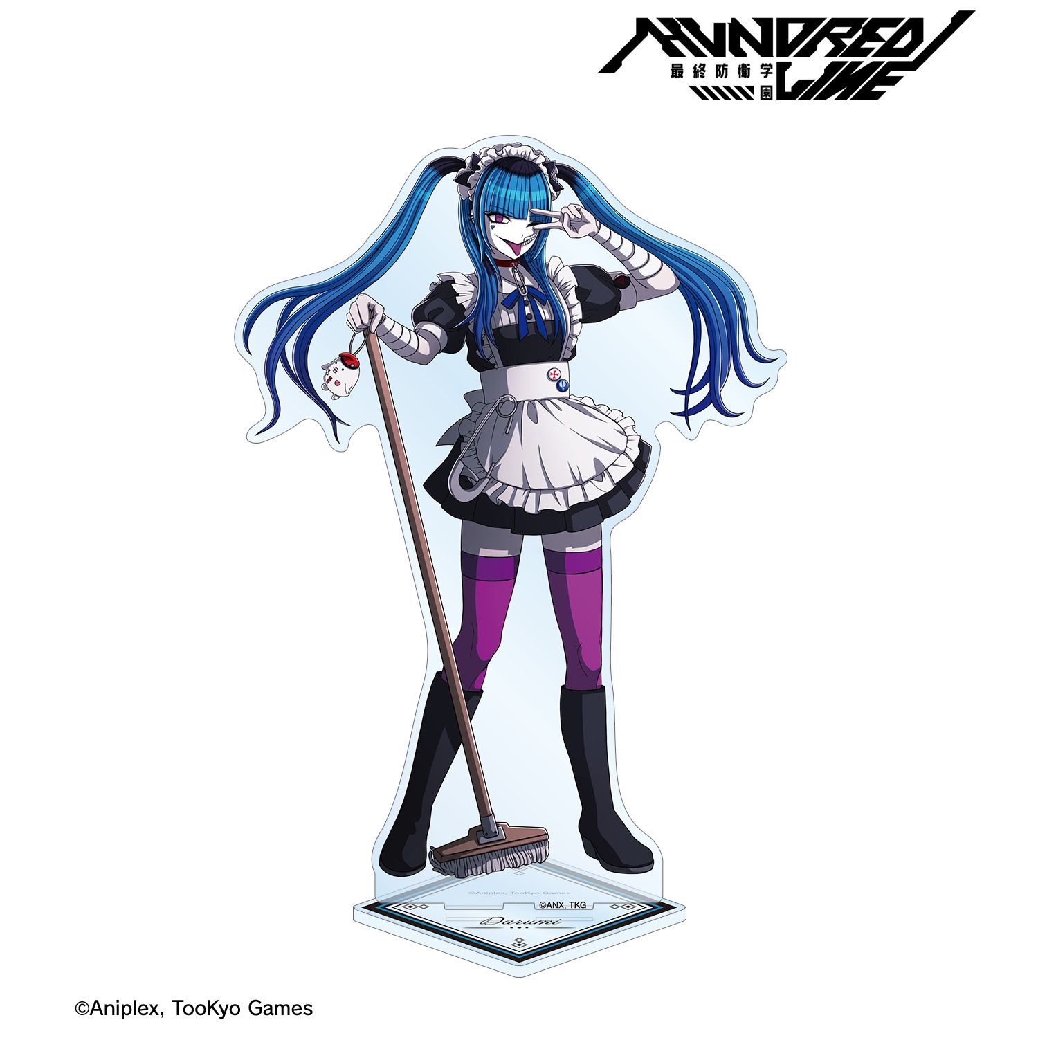 HUNDRED LINE -最終防衛学園- 描き下ろし 飴宮怠美 メイドver. 特大アクリルスタンド 画像 2 | AniSmile