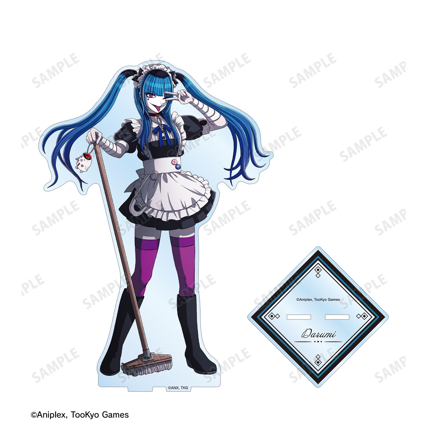 HUNDRED LINE -最終防衛学園- 描き下ろし 飴宮怠美 メイドver. 特大アクリルスタンド 画像 3 | AniSmile