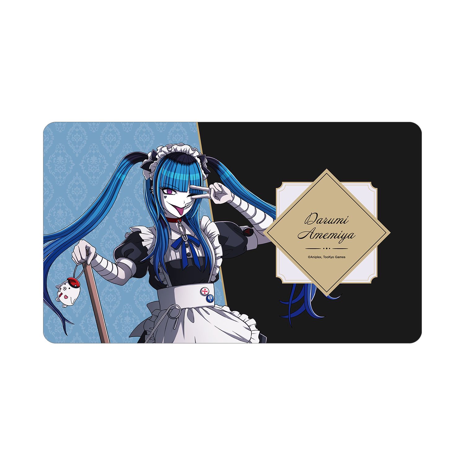 HUNDRED LINE -最終防衛学園- 描き下ろし 飴宮怠美 メイドver. マルチデスクマット - 公式商品画像 | AniSmile