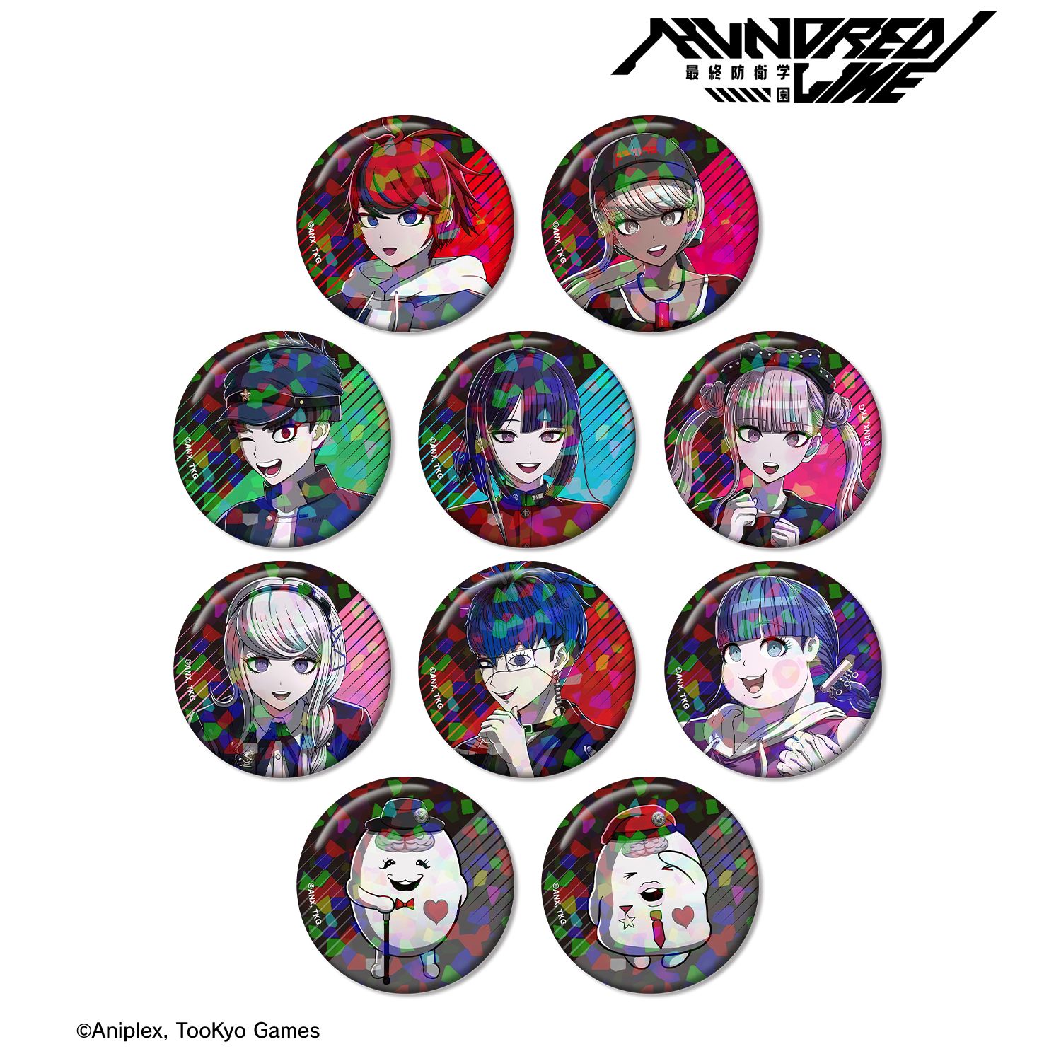 HUNDRED LINE -最終防衛学園- トレーディングホログラム缶バッジ ver.A(単位/単品) 画像 2 | AniSmile