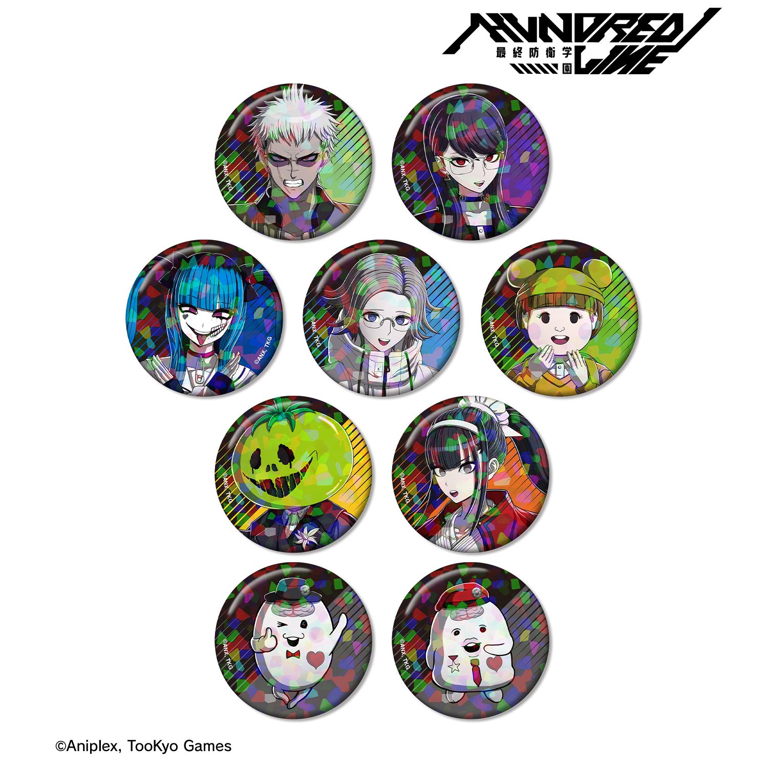 HUNDRED LINE -最終防衛学園- トレーディングホログラム缶バッジ ver.B(単位/単品) 画像 3 | AniSmile