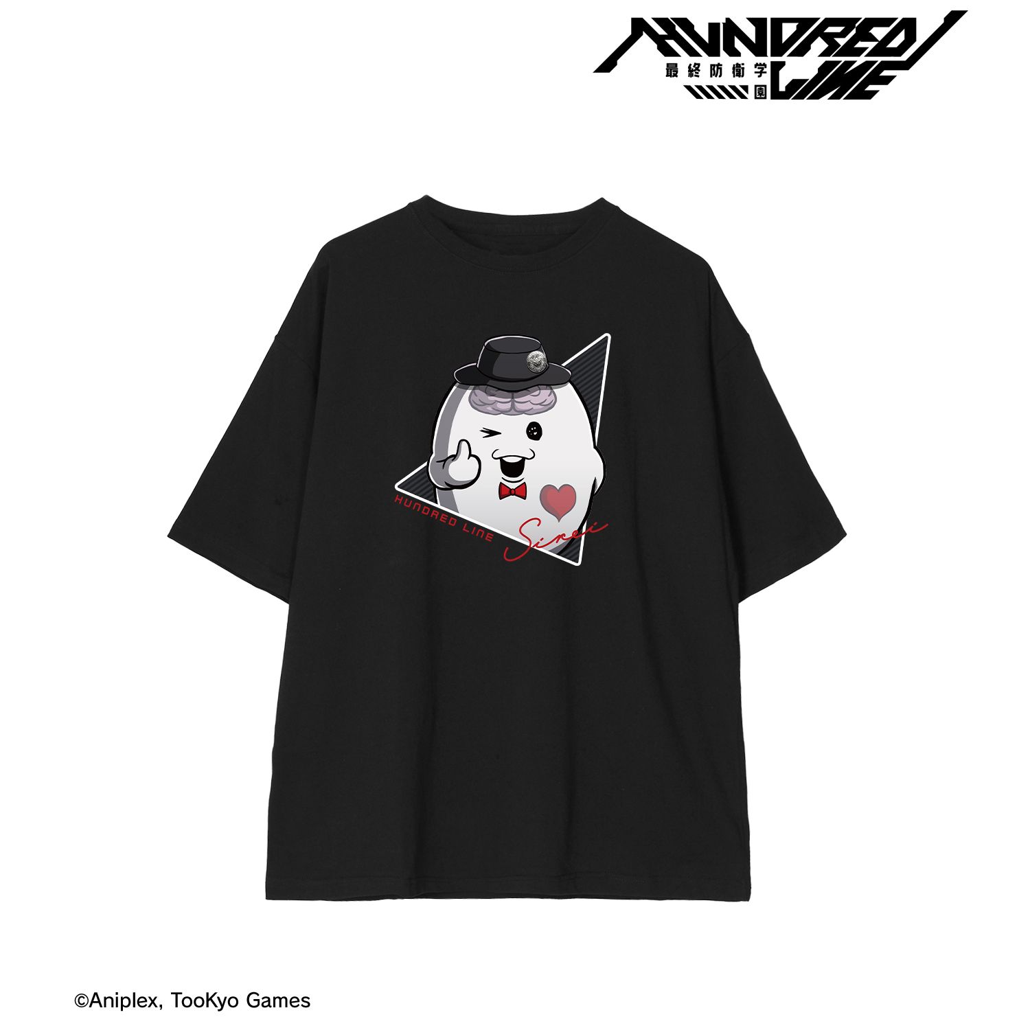 HUNDRED LINE -最終防衛学園- BIGシルエットTシャツ SIREIユニセックス(サイズ/M) 画像 2 | AniSmile
