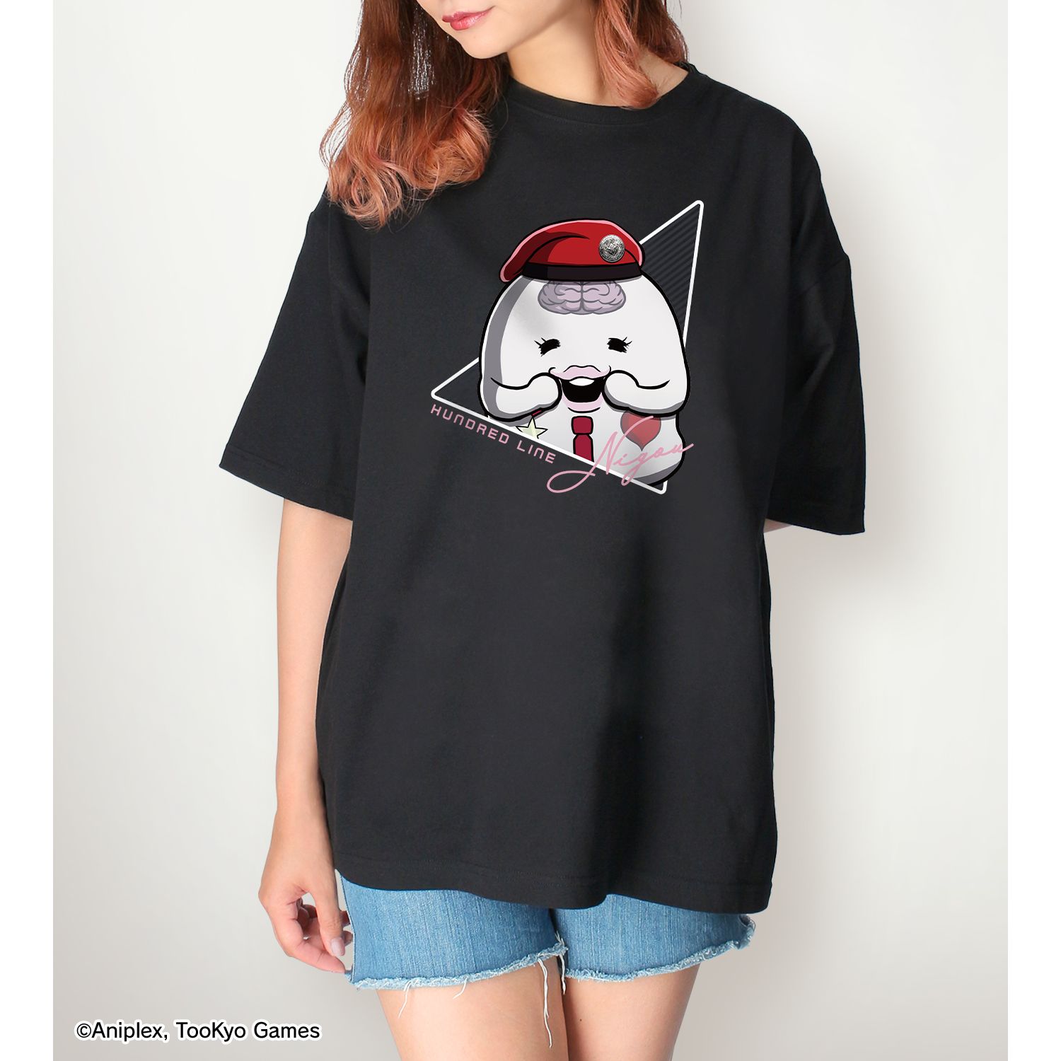 HUNDRED LINE -最終防衛学園- BIGシルエットTシャツ NIGOUユニセックス(サイズ/S) 画像 5 | AniSmile