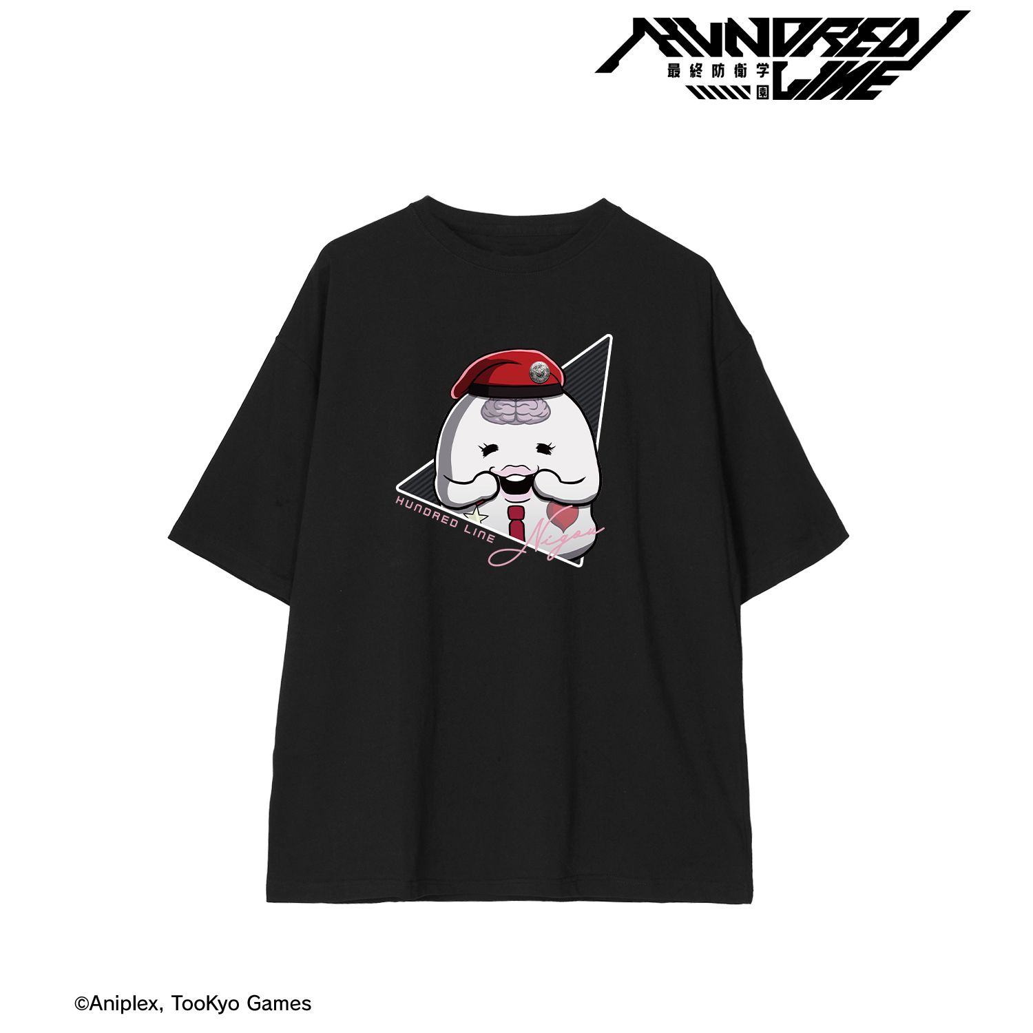 HUNDRED LINE -最終防衛学園- BIGシルエットTシャツ NIGOUユニセックス(サイズ/M) 画像 2 | AniSmile