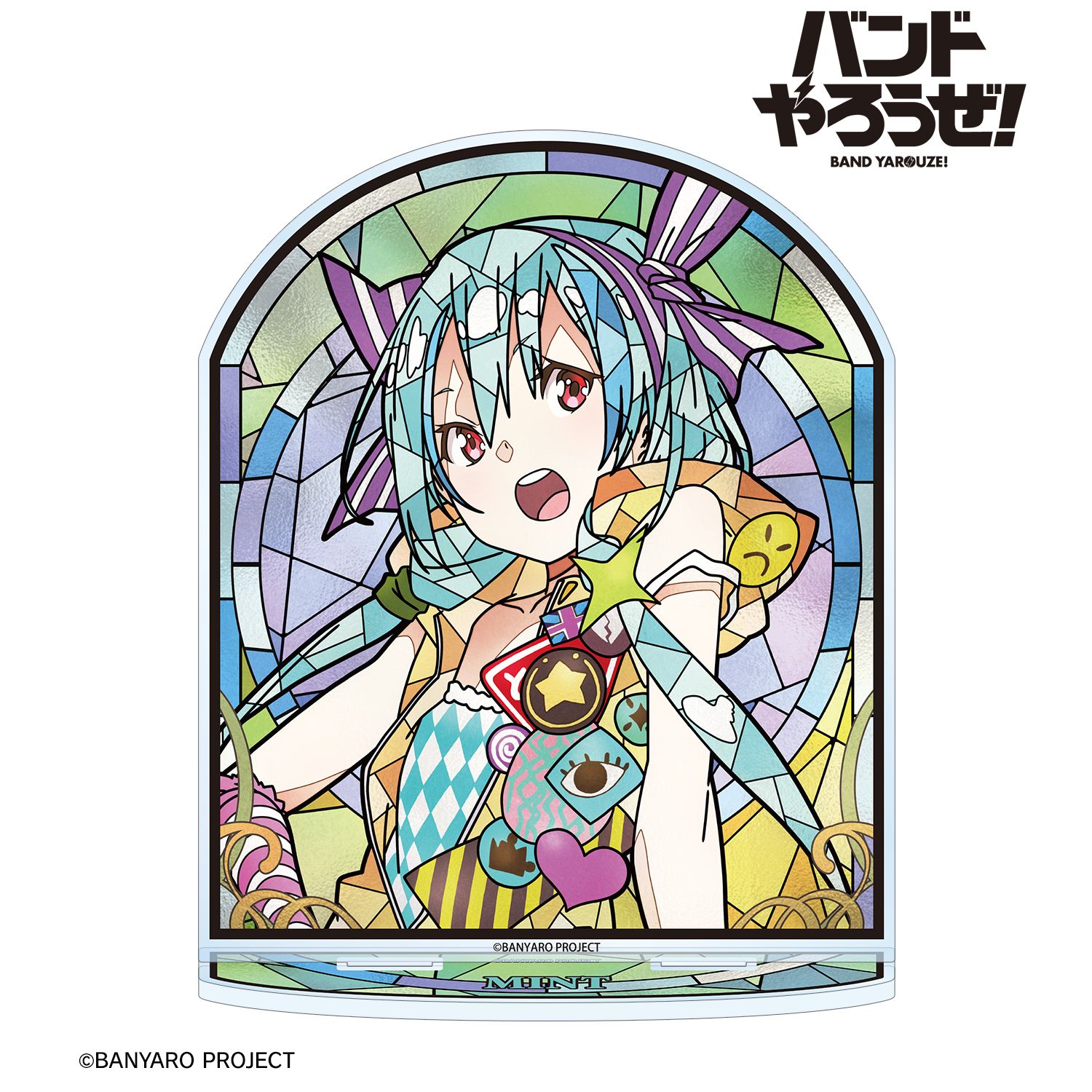「バンドやろうぜ!」 ミント Aure Glass BIGアクリルスタンド 画像 3 | AniSmile