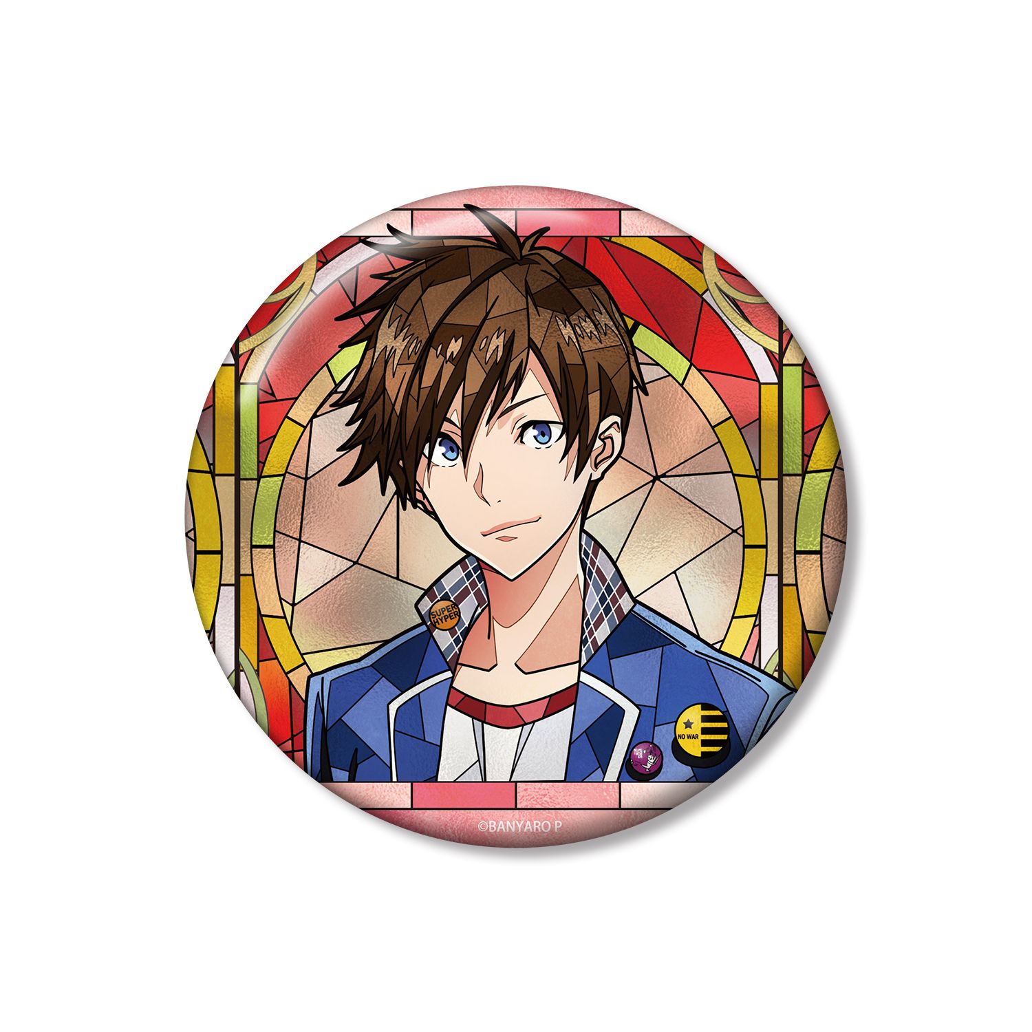 「バンドやろうぜ!」 東雲大和 Aure Glass 100mm缶バッジ - 公式商品画像 | AniSmile
