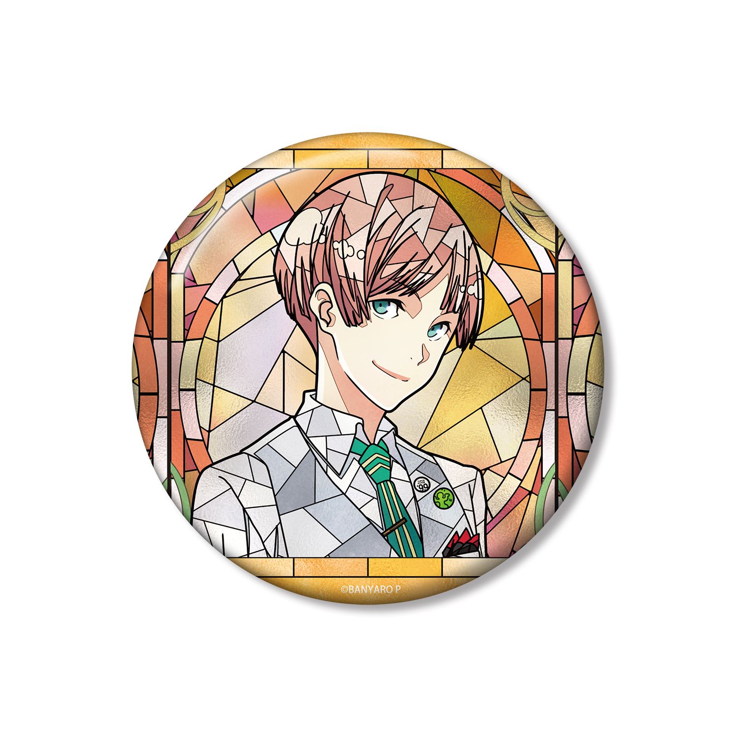 「バンドやろうぜ!」 佐伯 翼 Aure Glass 100mm缶バッジ - 公式商品画像 | AniSmile