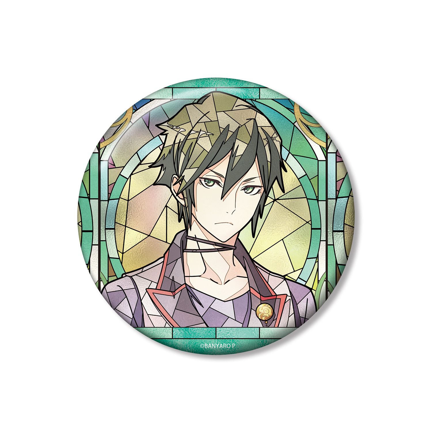 「バンドやろうぜ!」 七瀬一真 Aure Glass 100mm缶バッジ - 公式商品画像 | AniSmile