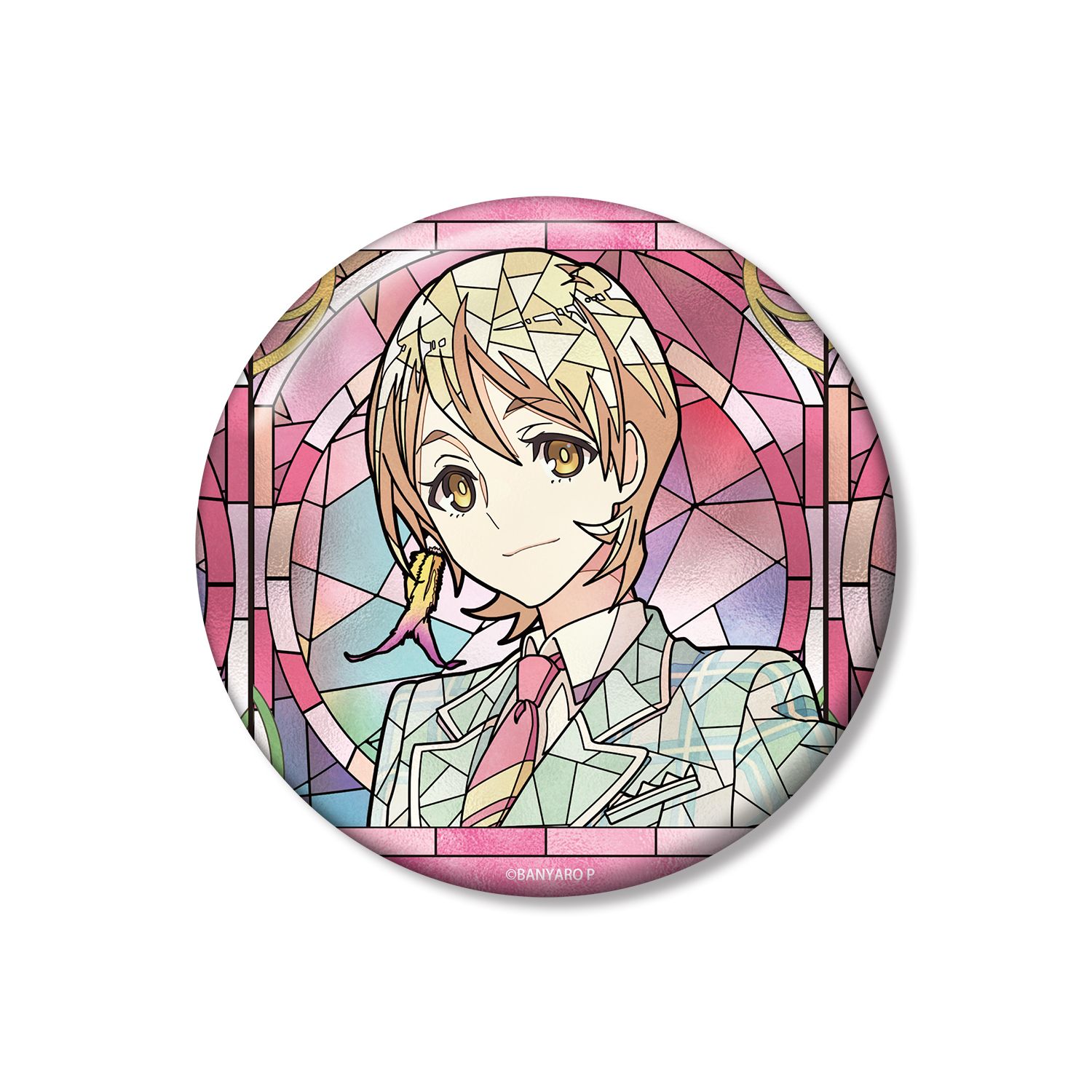 「バンドやろうぜ!」 藤堂美郷 Aure Glass 100mm缶バッジ - 公式商品画像 | AniSmile