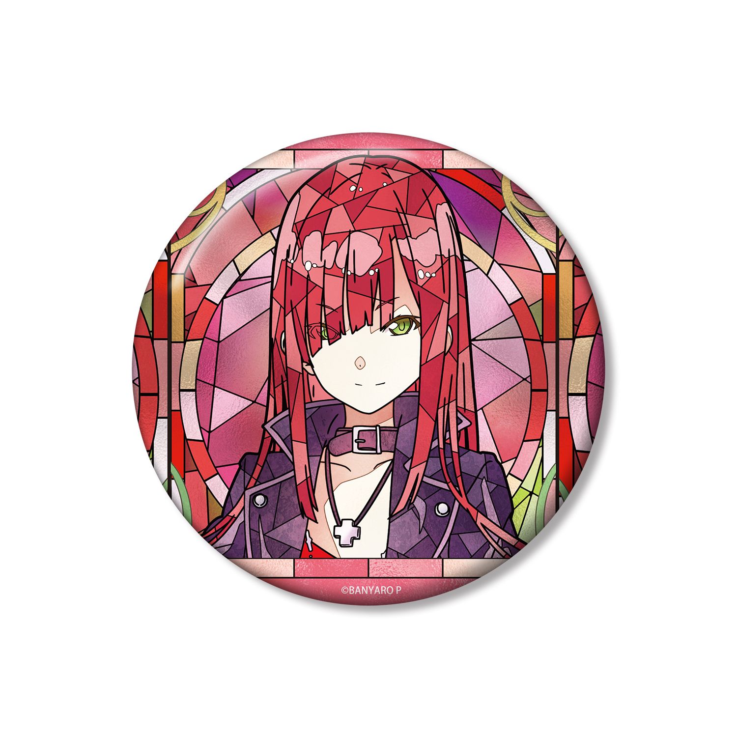 「バンドやろうぜ!」 シェリー Aure Glass 100mm缶バッジ - 公式商品画像 | AniSmile