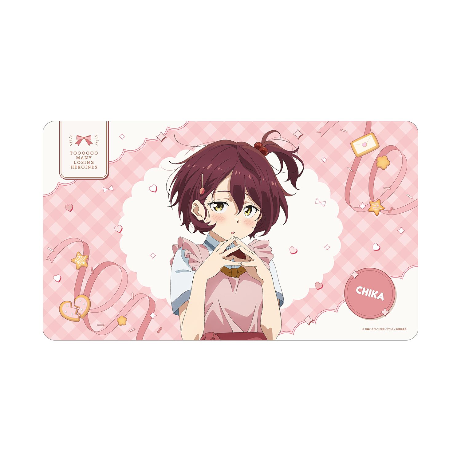 TVアニメ『負けヒロインが多すぎる!』 描き下ろし 小鞠 知花 制服エプロンver. マルチデスクマット - 公式商品画像 | AniSmile