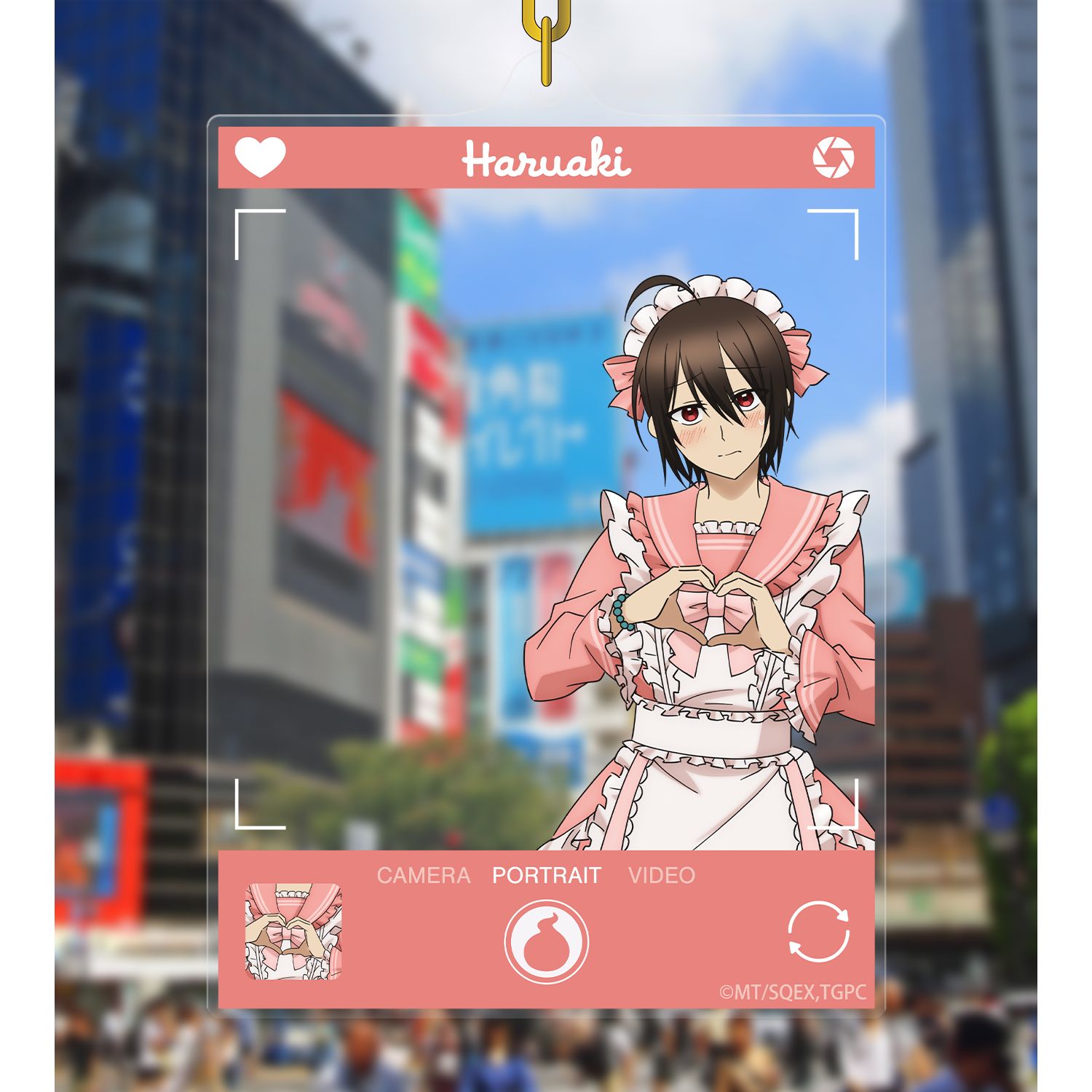 TVアニメ「妖怪学校の先生はじめました!」 描き下ろし 安倍晴明 メイド衣装ver. BIGアクリルキーホルダー 画像 3 | AniSmile