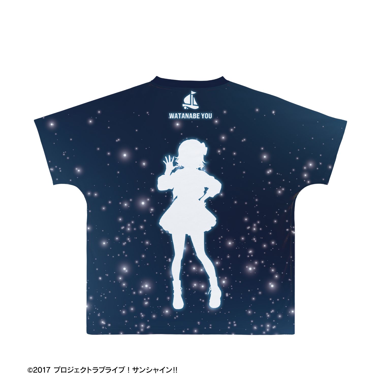 ラブライブ!サンシャイン!! 描き下ろし 渡辺 曜 3rdソロコンサートver. フルグラフィックTシャツユニセックス(サイズ/XS) 画像 3 | AniSmile