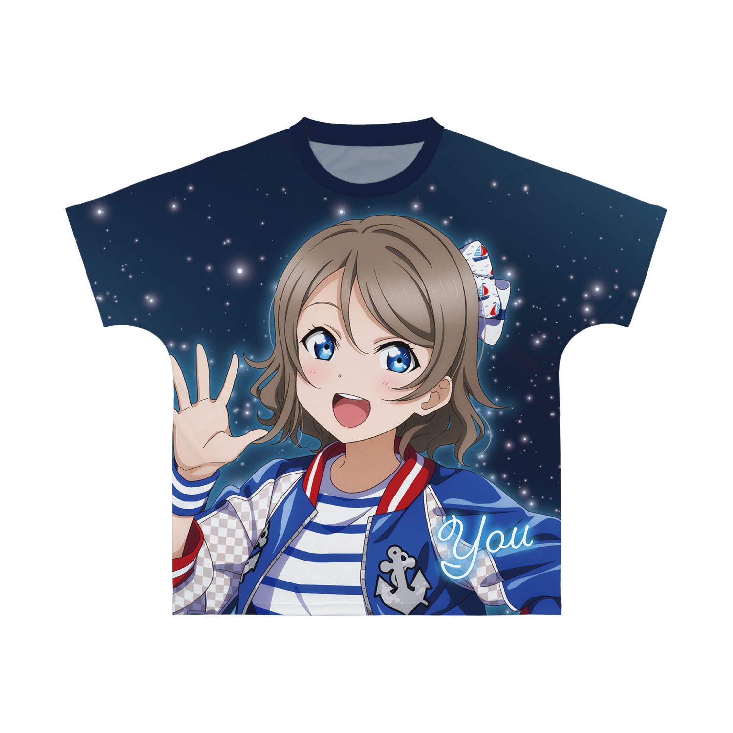 ラブライブ!サンシャイン!! 描き下ろし 渡辺 曜 3rdソロコンサートver. フルグラフィックTシャツユニセックス(サイズ/M) - 公式商品画像 | AniSmile