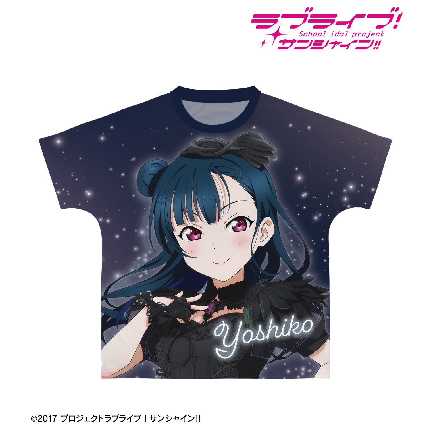 ラブライブ!サンシャイン!! 描き下ろし 津島善子 3rdソロコンサートver. フルグラフィックTシャツユニセックス(サイズ/XS) 画像 2 | AniSmile
