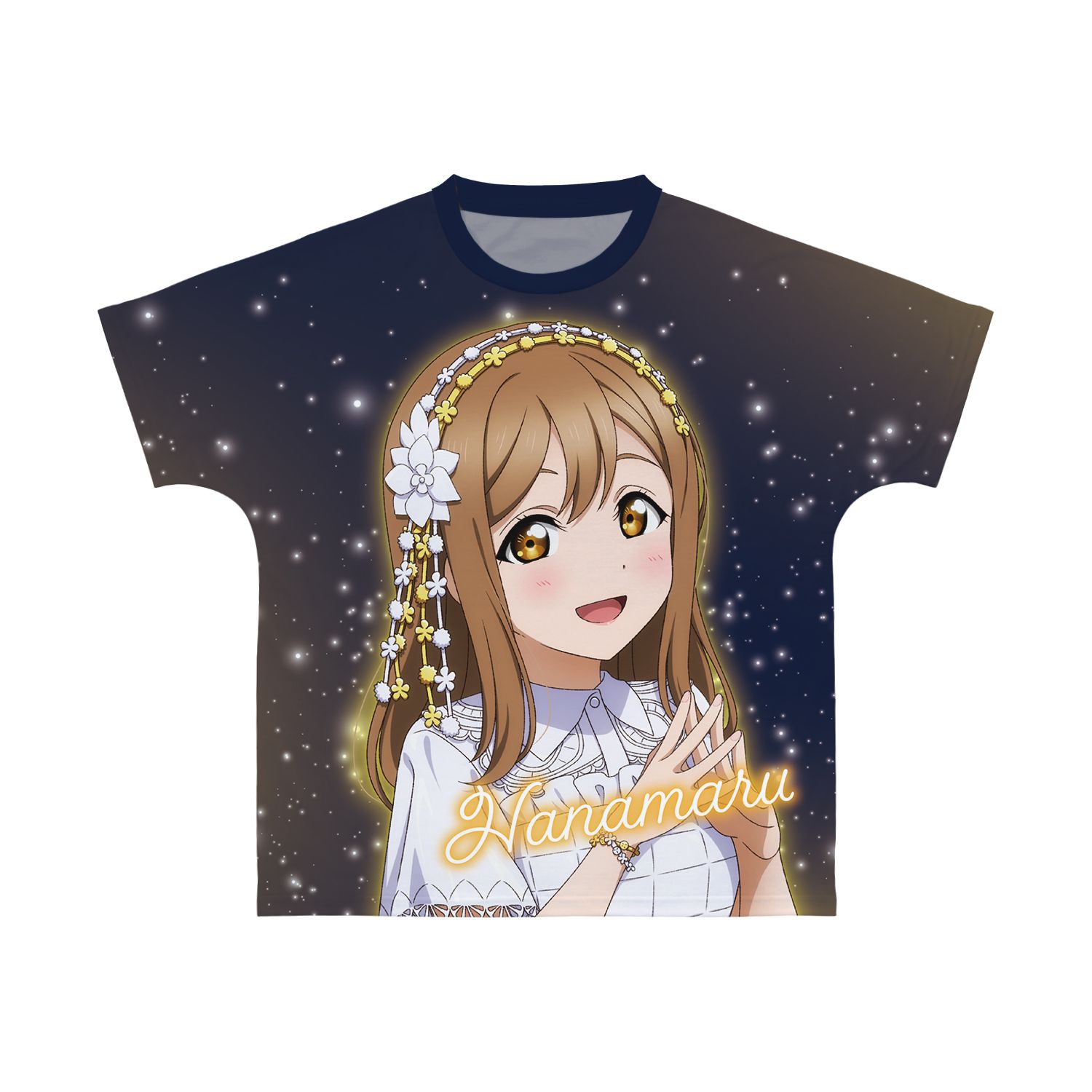 ラブライブ!サンシャイン!! 描き下ろし 国木田花丸 3rdソロコンサートver. フルグラフィックTシャツユニセックス(サイズ/L) - 公式商品画像 | AniSmile
