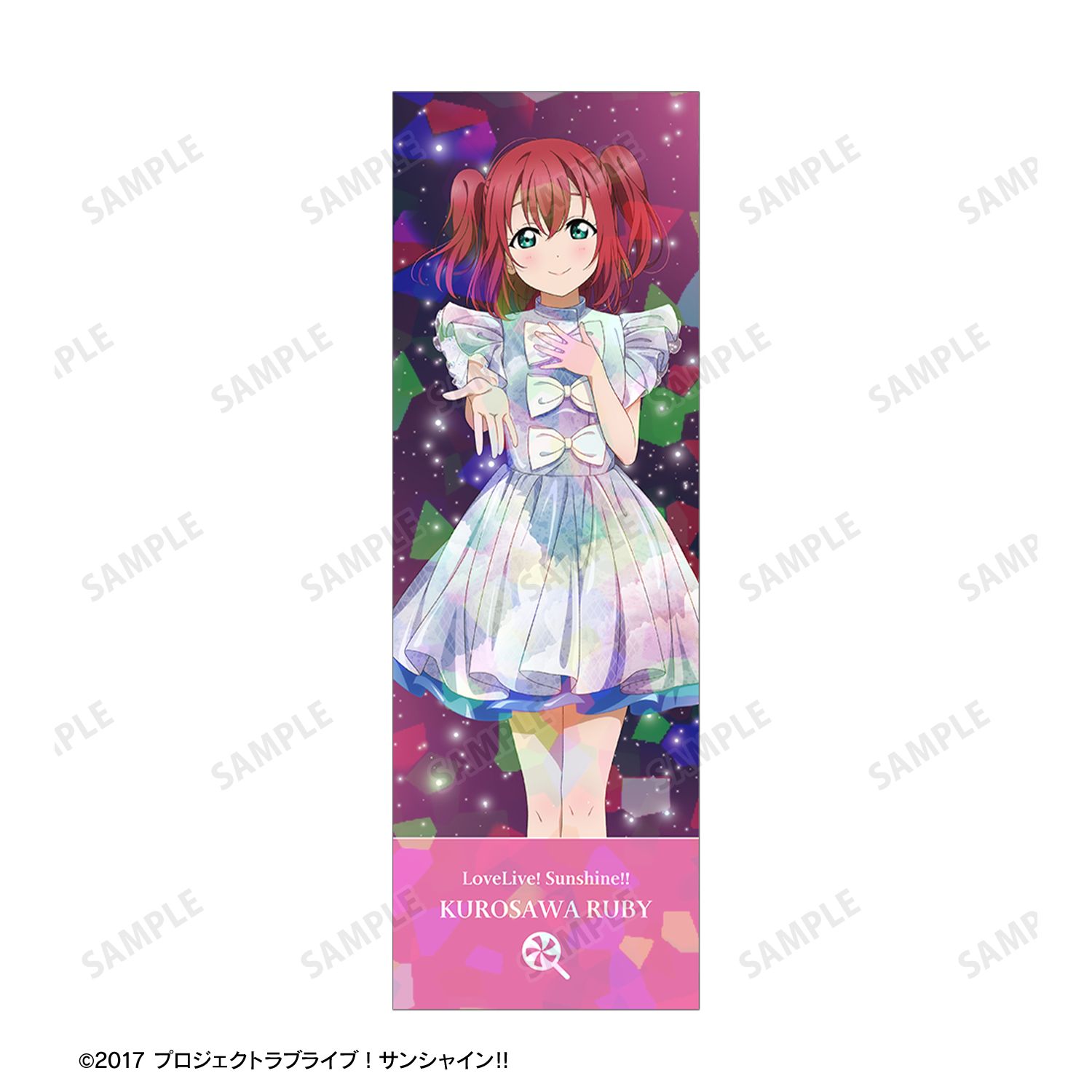 ラブライブ!サンシャイン!! 描き下ろし 黒澤ルビィ 3rdソロコンサートver. ホログラムチケット風カード 画像 2 | AniSmile