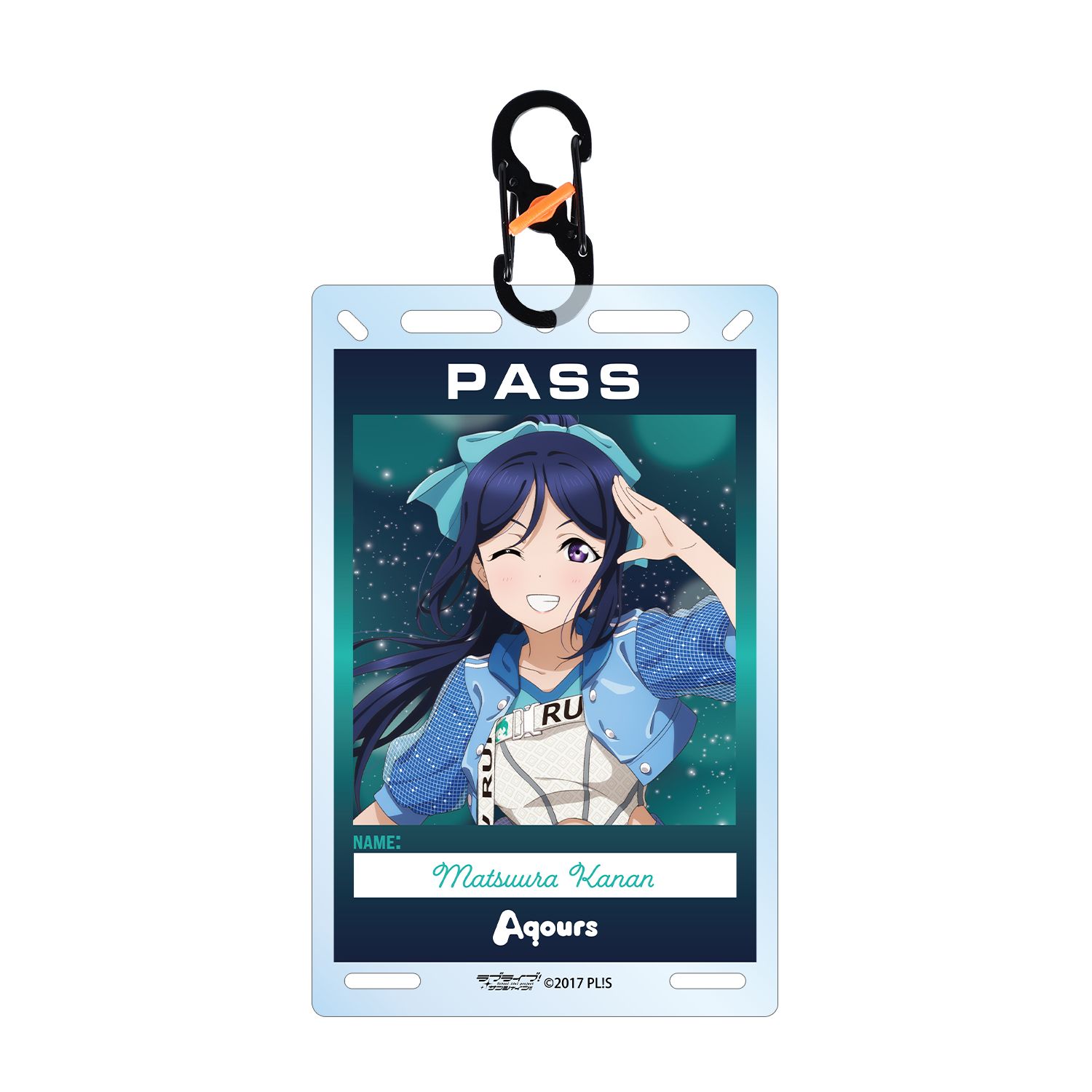 ラブライブ!サンシャイン!! 描き下ろし 松浦果南 3rdソロコンサートver. カラビナ付きカード型アクリルキーホルダー - 公式商品画像 | AniSmile