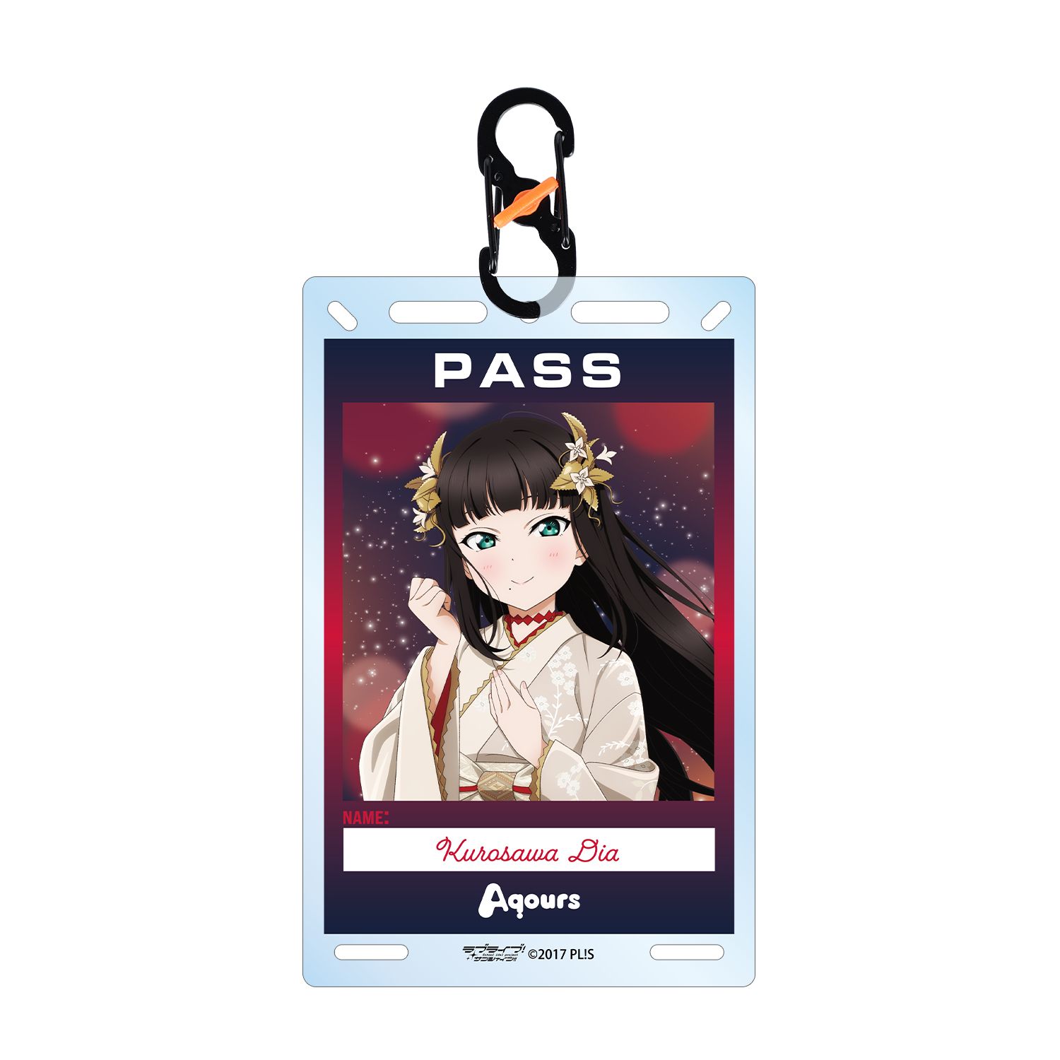 ラブライブ!サンシャイン!! 描き下ろし 黒澤ダイヤ 3rdソロコンサートver. カラビナ付きカード型アクリルキーホルダー - 公式商品画像 | AniSmile