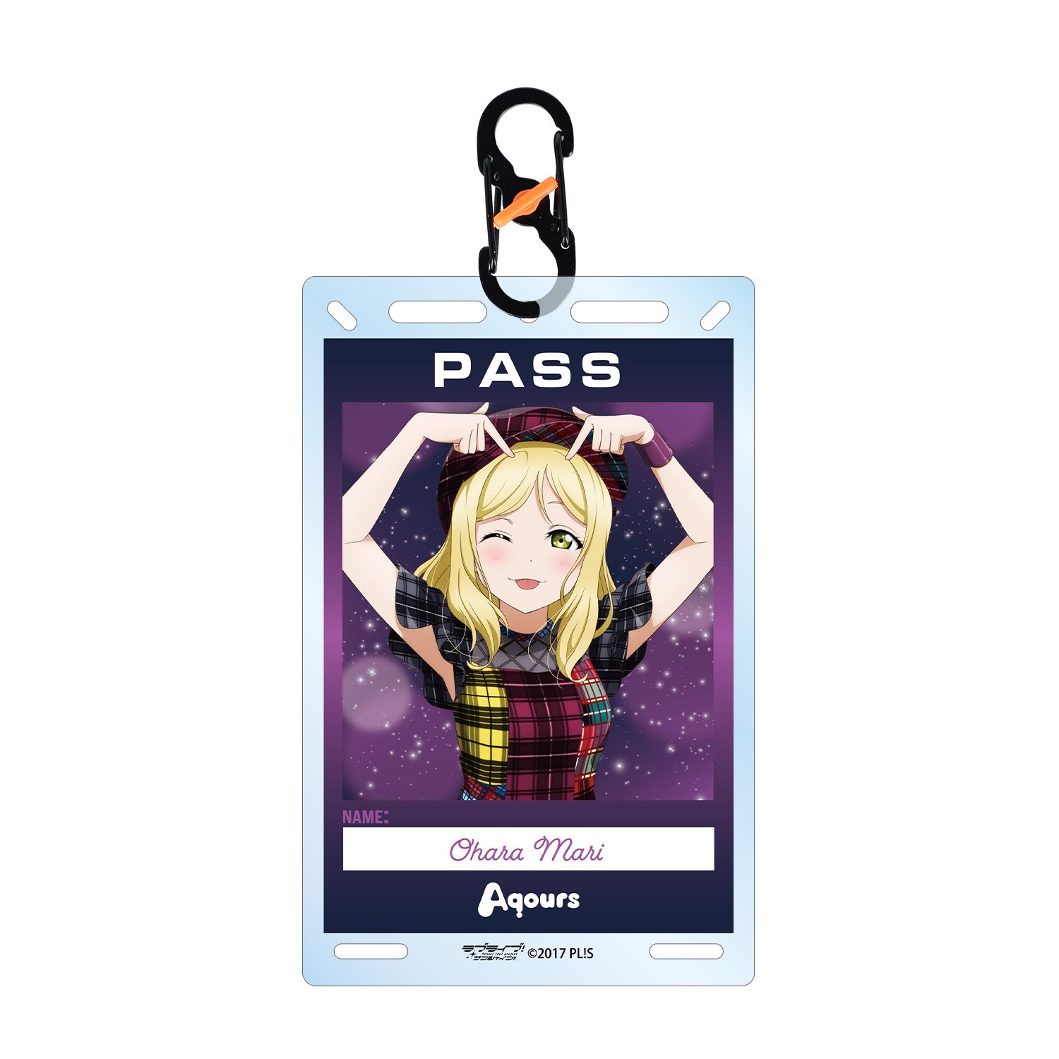 ラブライブ!サンシャイン!! 描き下ろし 小原鞠莉 3rdソロコンサートver. カラビナ付きカード型アクリルキーホルダー 画像 3 | AniSmile