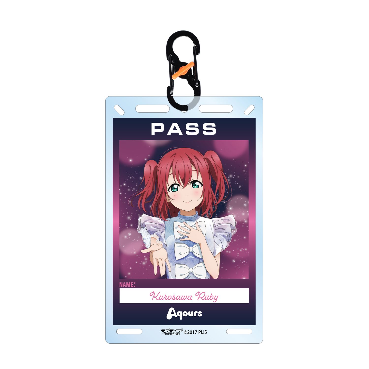 ラブライブ!サンシャイン!! 描き下ろし 黒澤ルビィ 3rdソロコンサートver. カラビナ付きカード型アクリルキーホルダー - 公式商品画像 | AniSmile