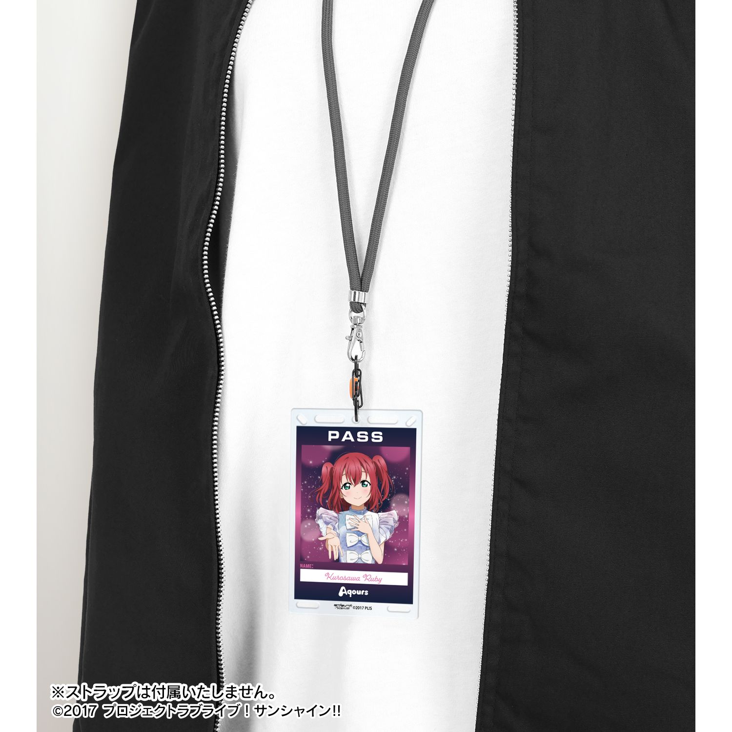 ラブライブ!サンシャイン!! 描き下ろし 黒澤ルビィ 3rdソロコンサートver. カラビナ付きカード型アクリルキーホルダー 画像 4 | AniSmile