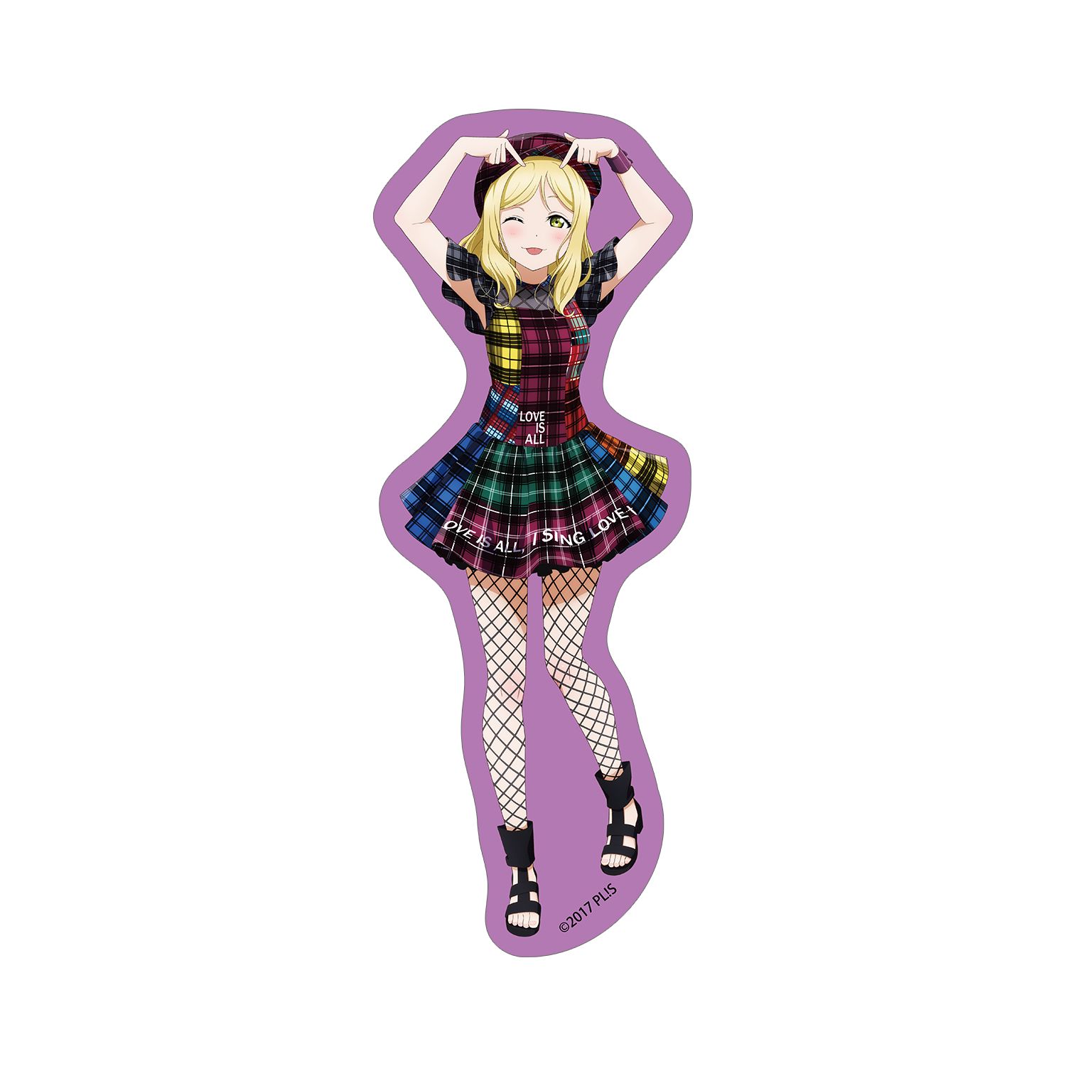 ラブライブ!サンシャイン!! 描き下ろし 小原鞠莉 3rdソロコンサートver. ダイカットステッカー 画像 2 | AniSmile