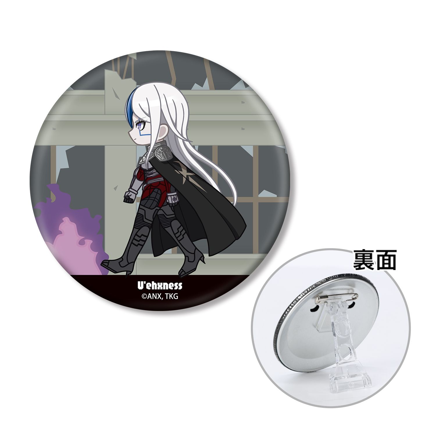 HUNDRED LINE -最終防衛学園- ヴェシネス ちびとこ 3WAY缶バッジ - 公式商品画像 | AniSmile