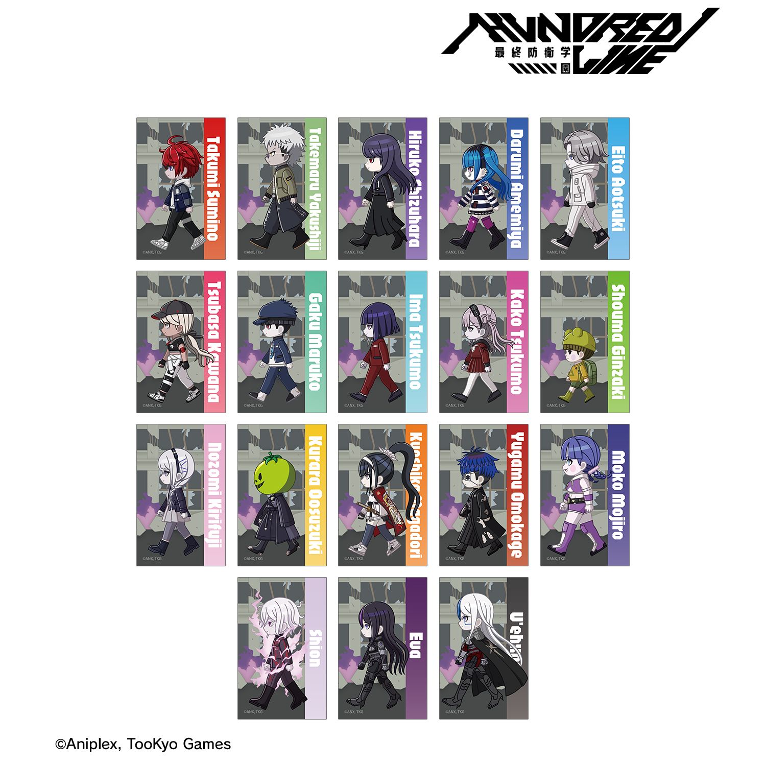 HUNDRED LINE -最終防衛学園- トレーディング ちびとこ イラストカード(単位/単品) 画像 2 | AniSmile