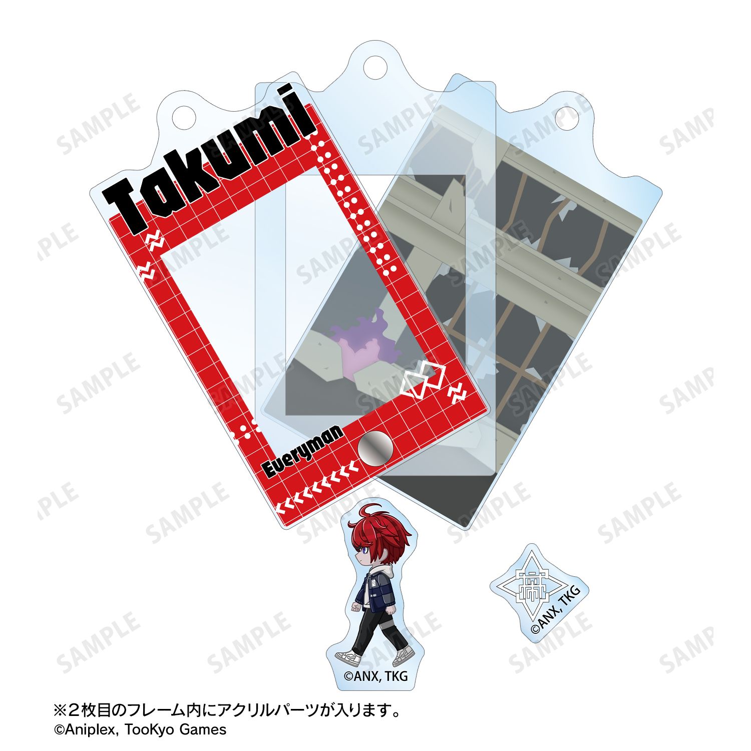 HUNDRED LINE -最終防衛学園- トレーディング ちびとこ パーツ付きフレームアクリルチャーム ver.A(単位/単品) 画像 3 | AniSmile