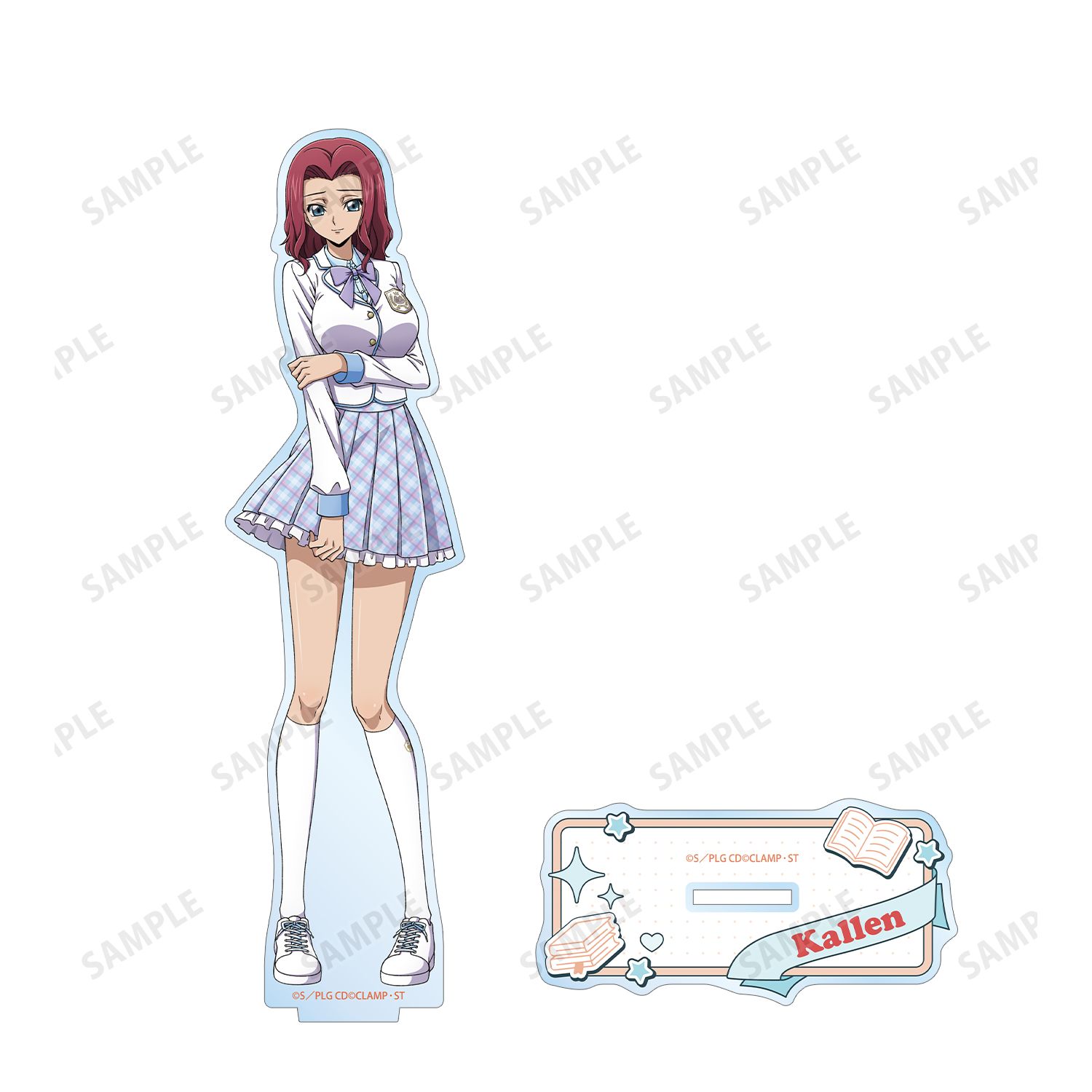 コードギアス 反逆のルルーシュ 描き下ろし カレン スクールファッションver. BIGアクリルスタンド 画像 3 | AniSmile