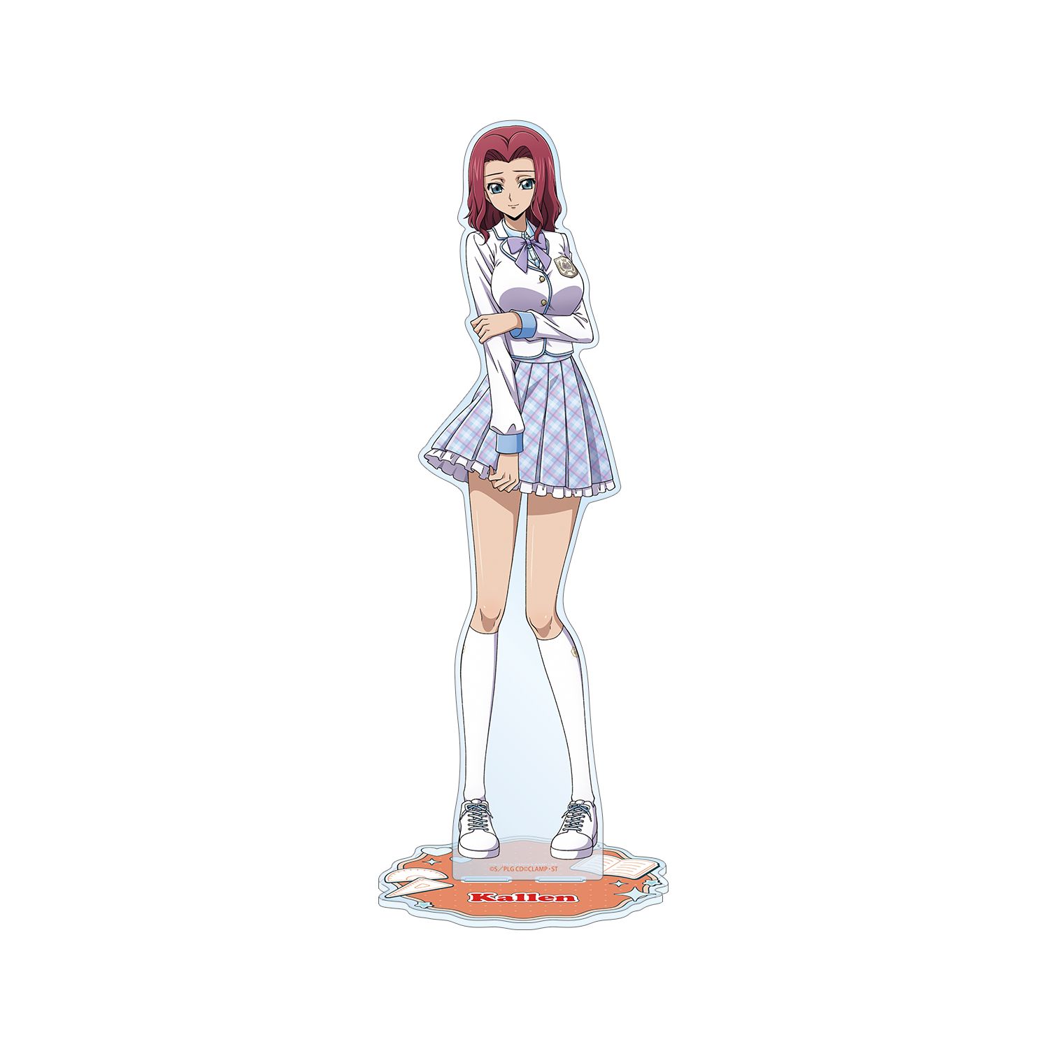 コードギアス 反逆のルルーシュ 描き下ろし カレン スクールファッションver. 特大アクリルスタンド - 公式商品画像 | AniSmile